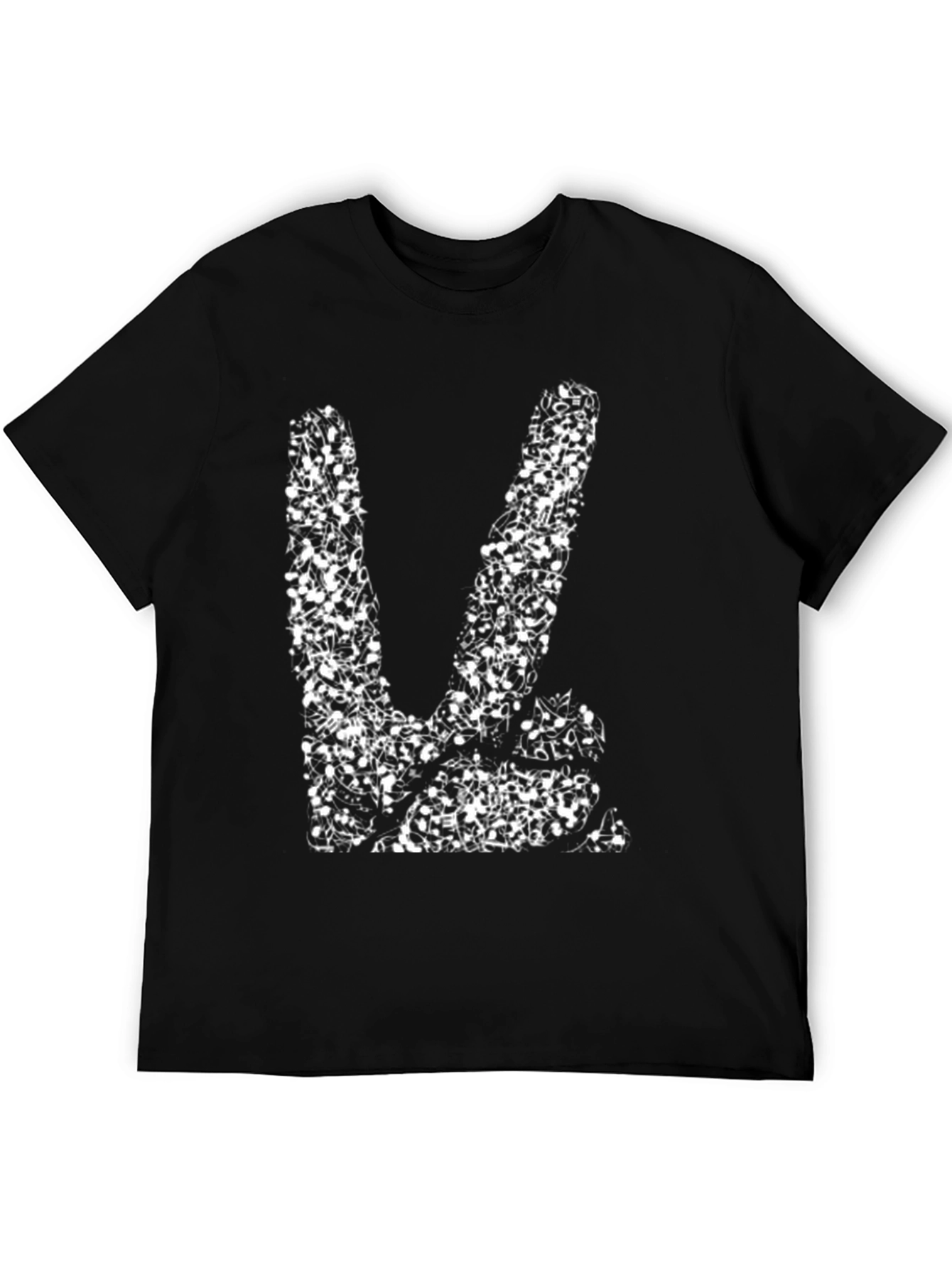 Music Note Peace Sign Graphic Tee