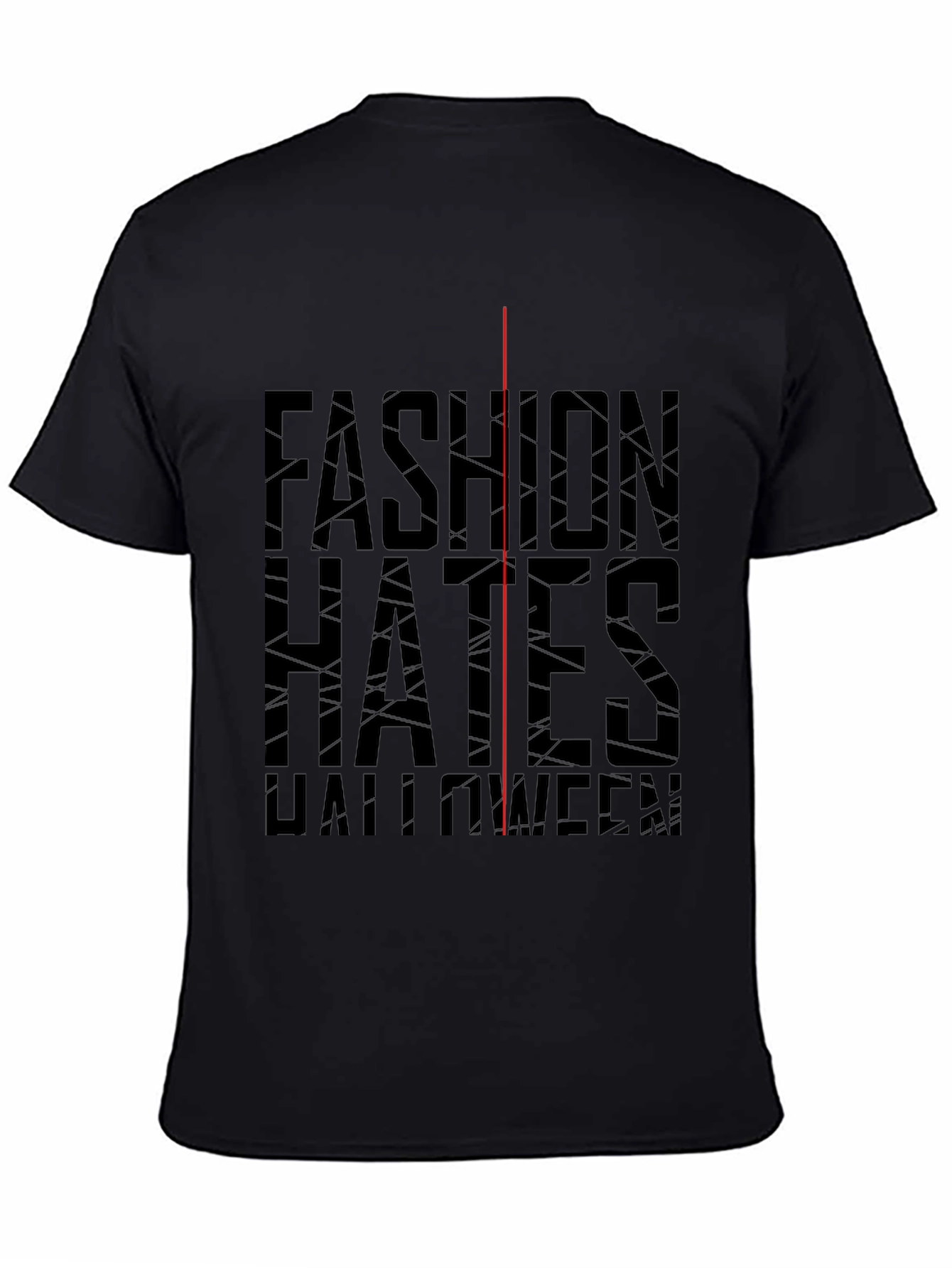 Fashion Hates Halloween Black Graphic Tee