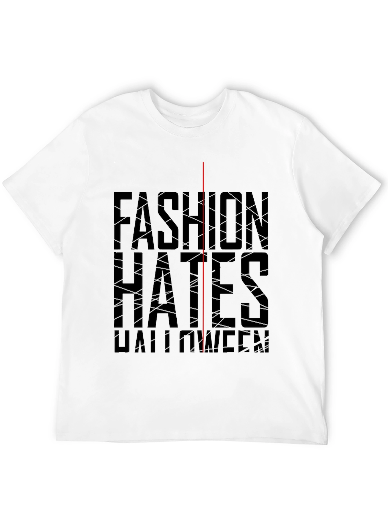 Fashion Hates Halloween Black Graphic Tee