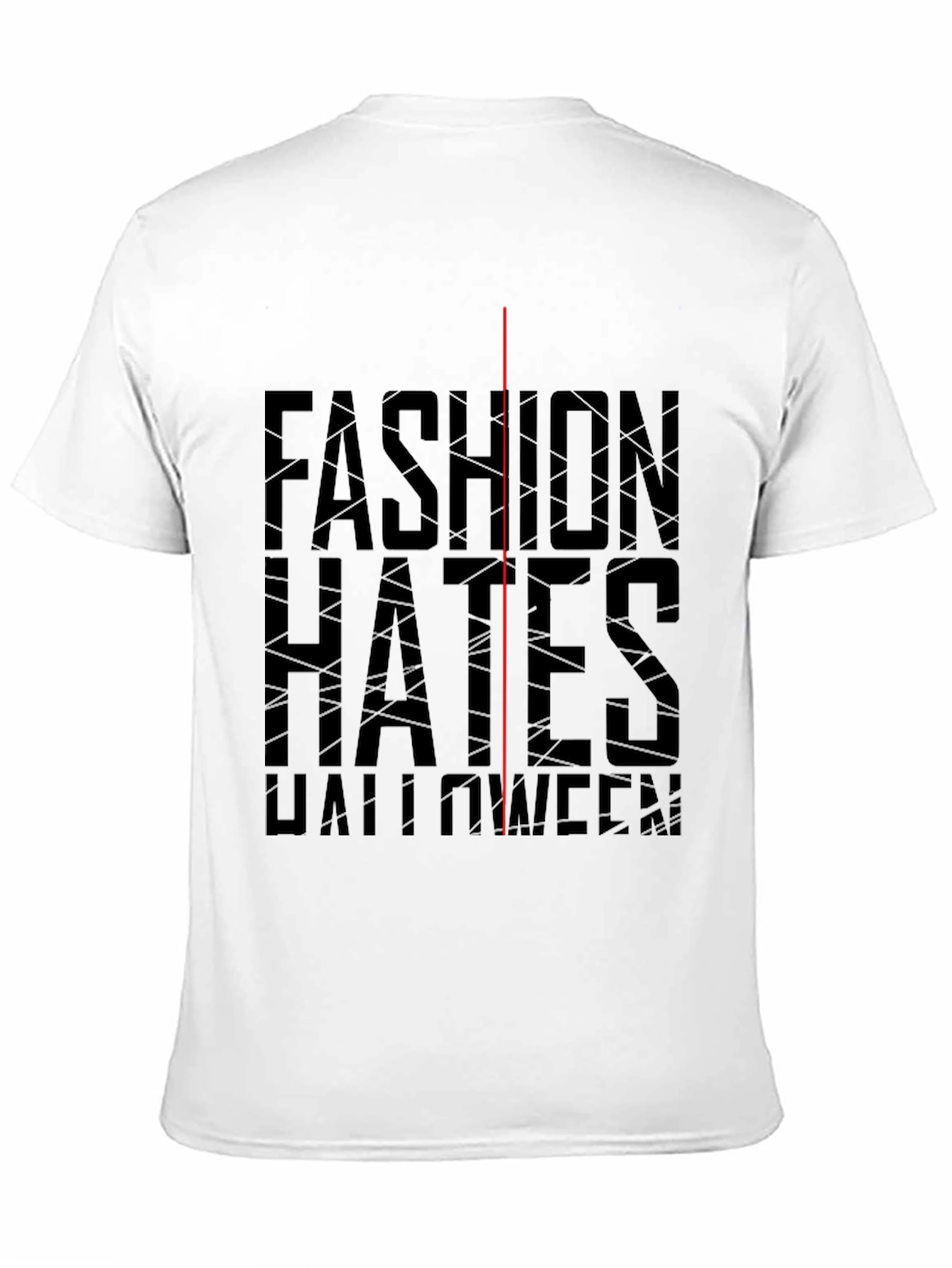 Fashion Hates Halloween Black Graphic Tee