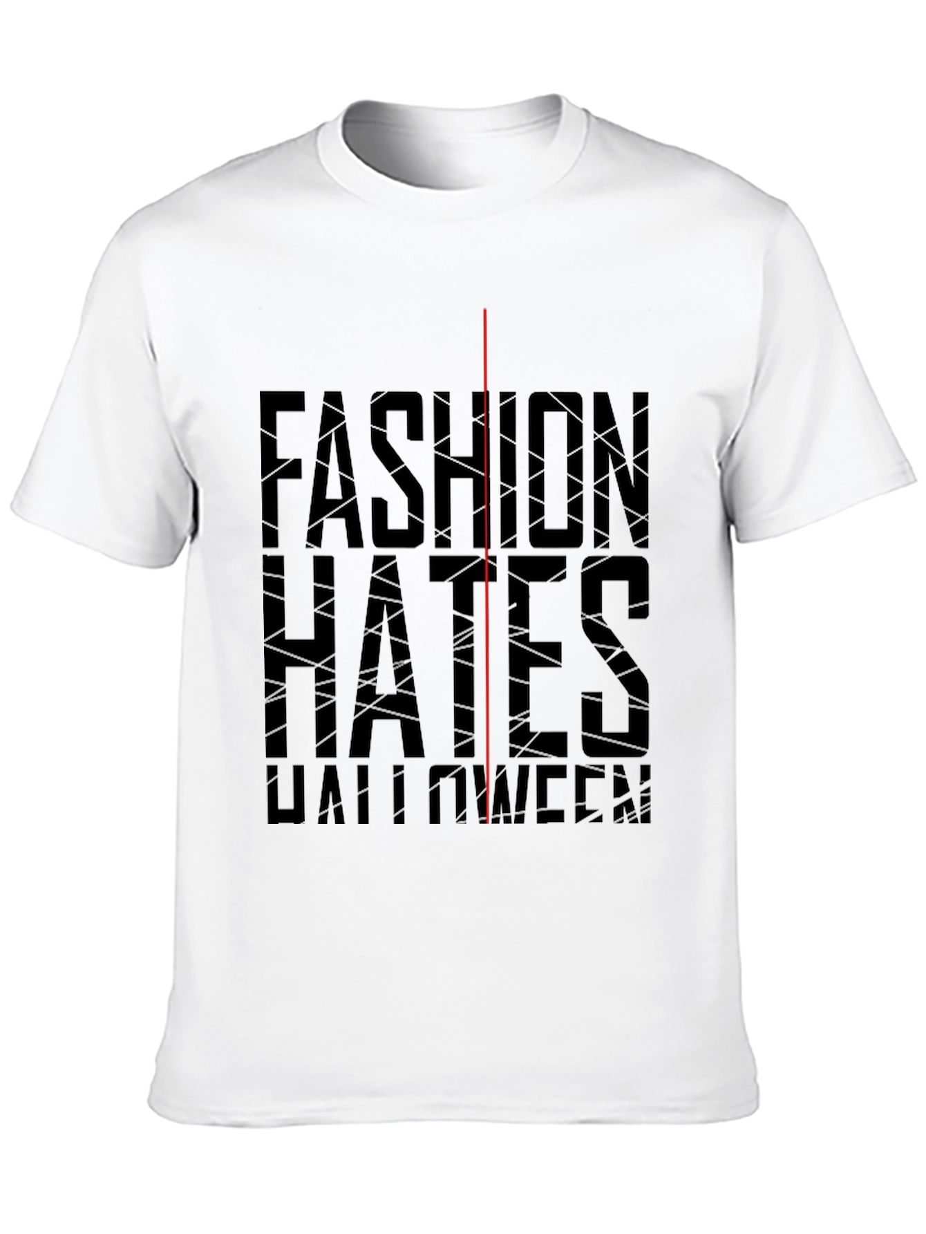 Fashion Hates Halloween Black Graphic Tee