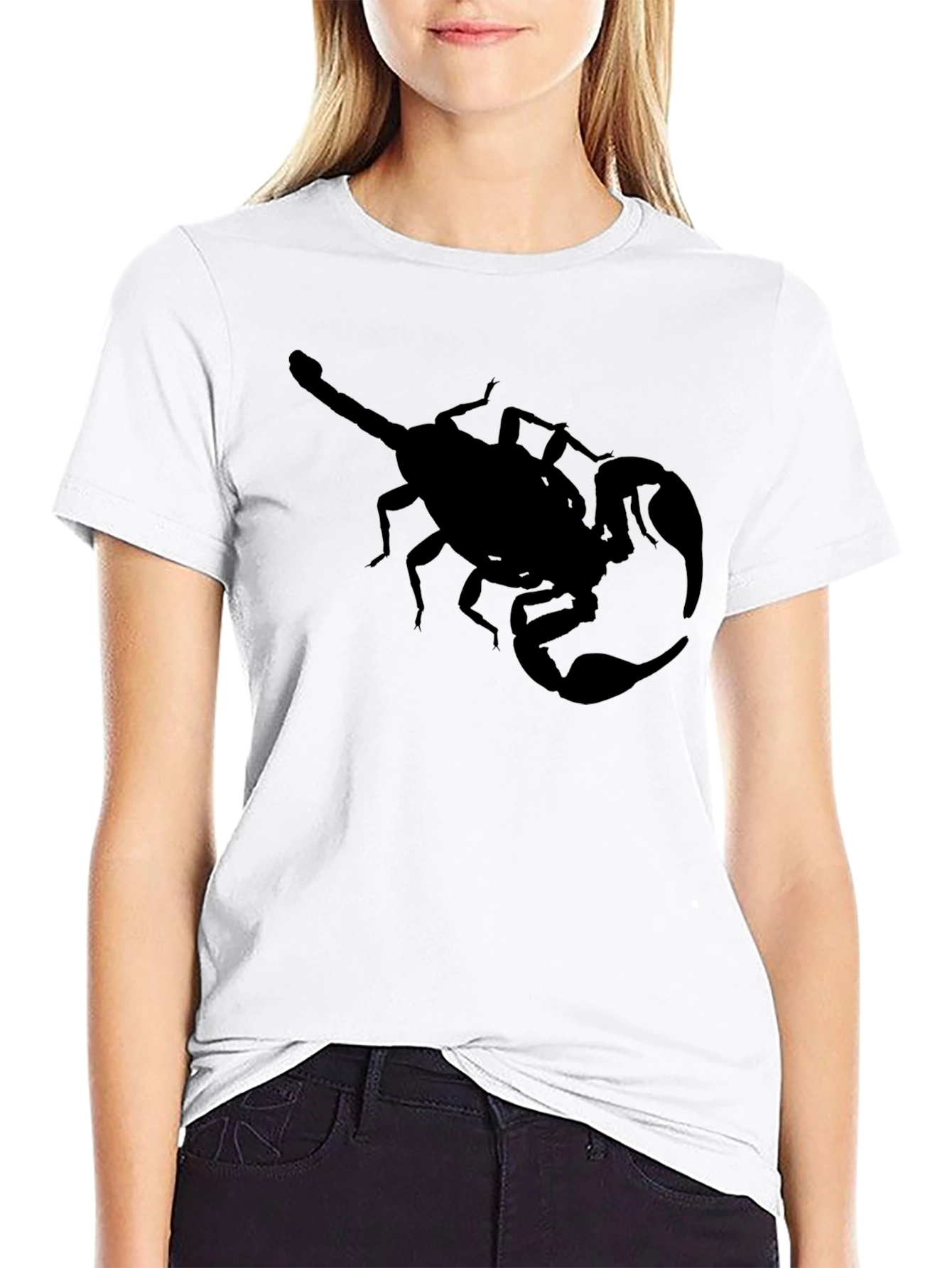 Mens Black Scorpion Graphic Tee