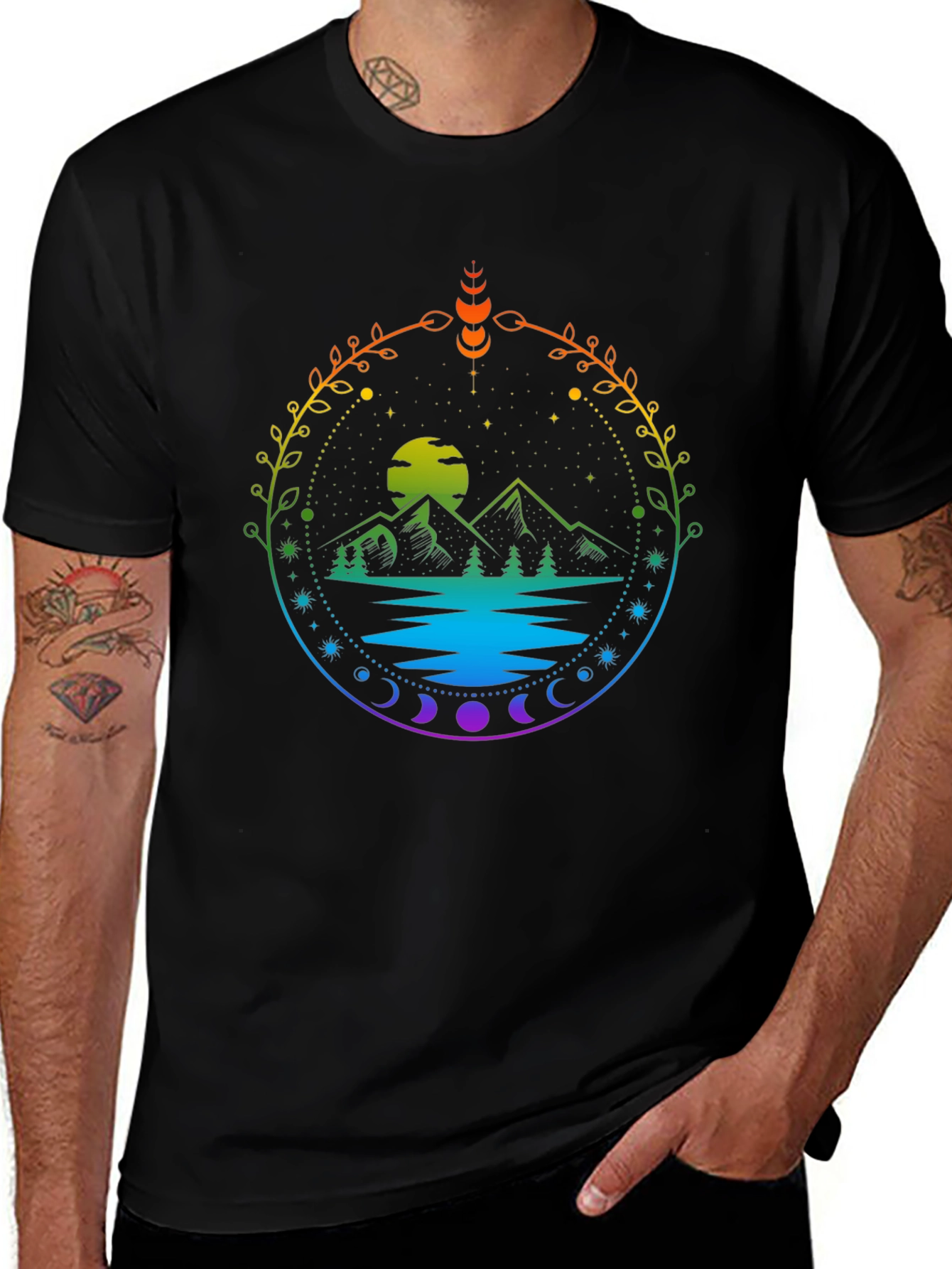 Nature Scene Graphic T-Shirt