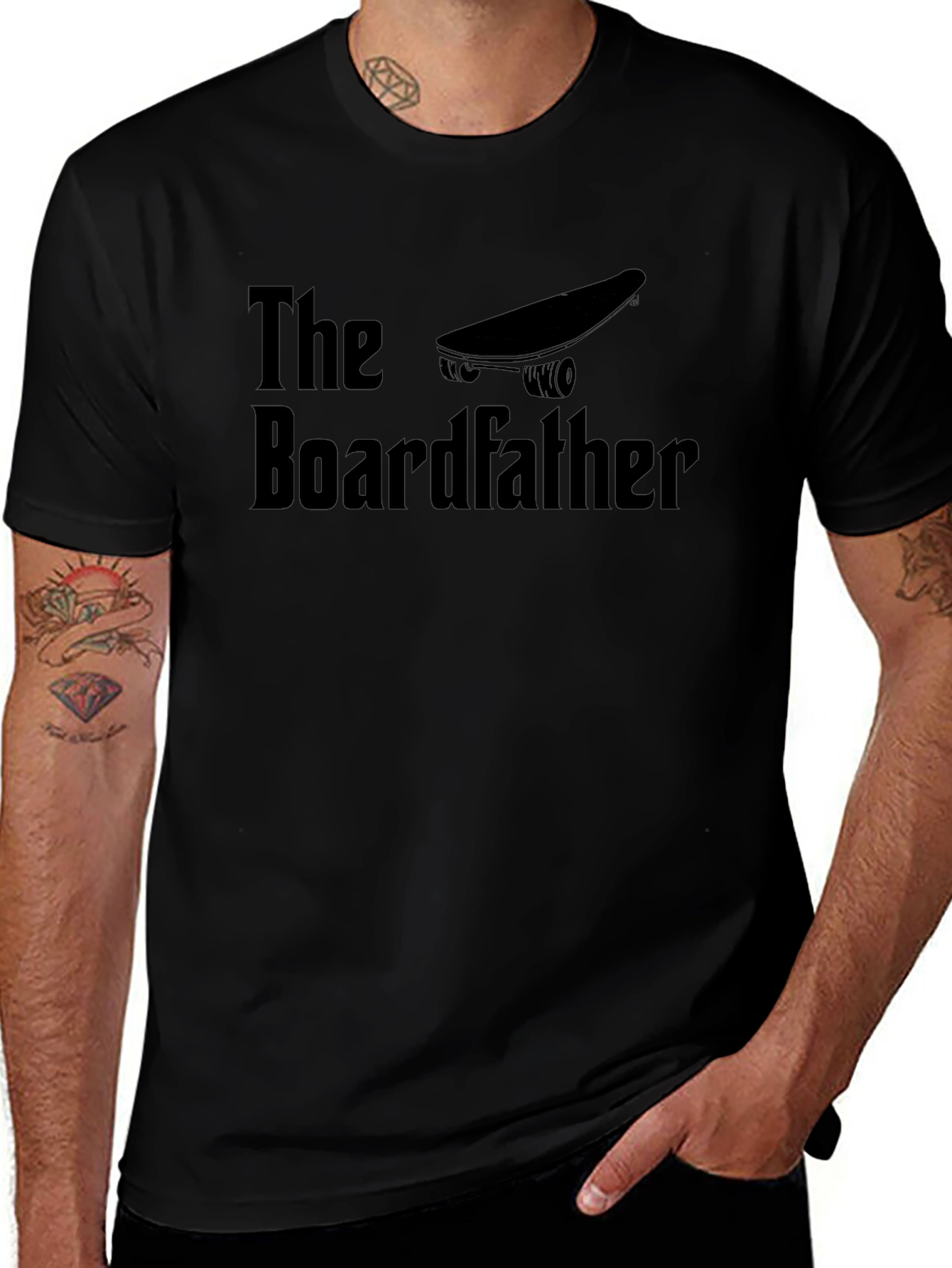 The Boardfather Skateboarder Graphic T-Shirt