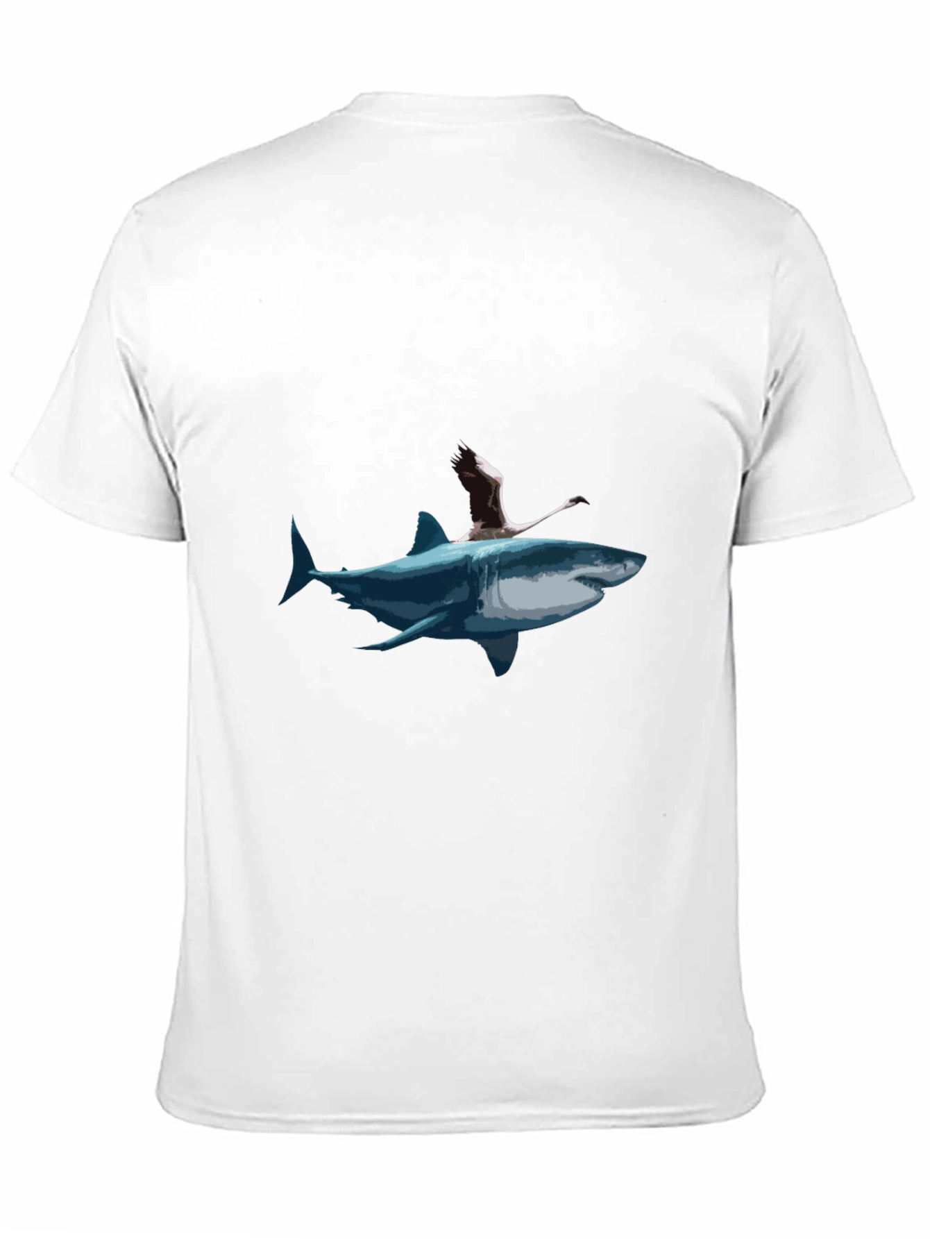 Shark Rider Graphic Tee - Unique Art T-Shirt