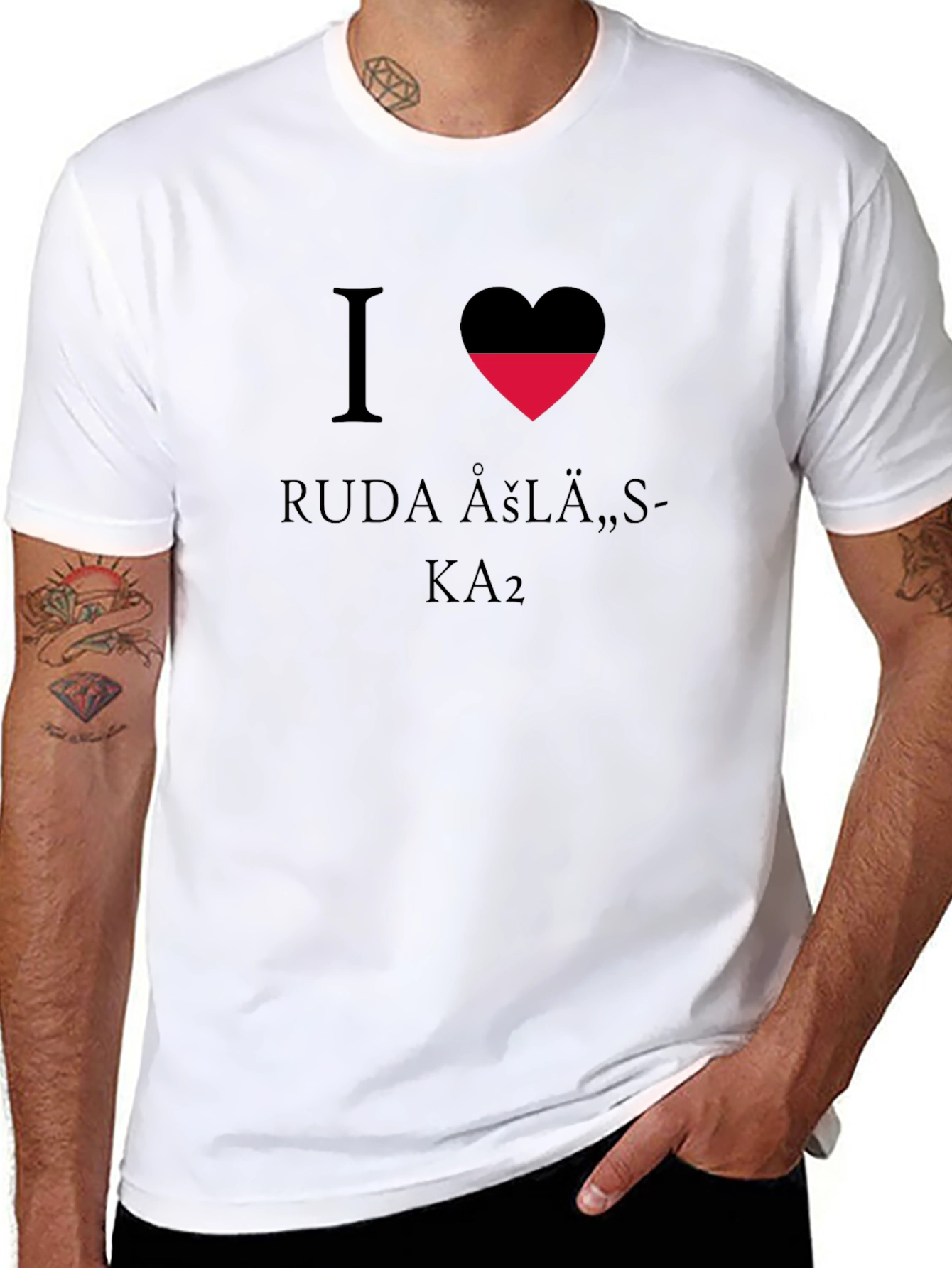 I Heart Ruda Asla Black T-Shirt