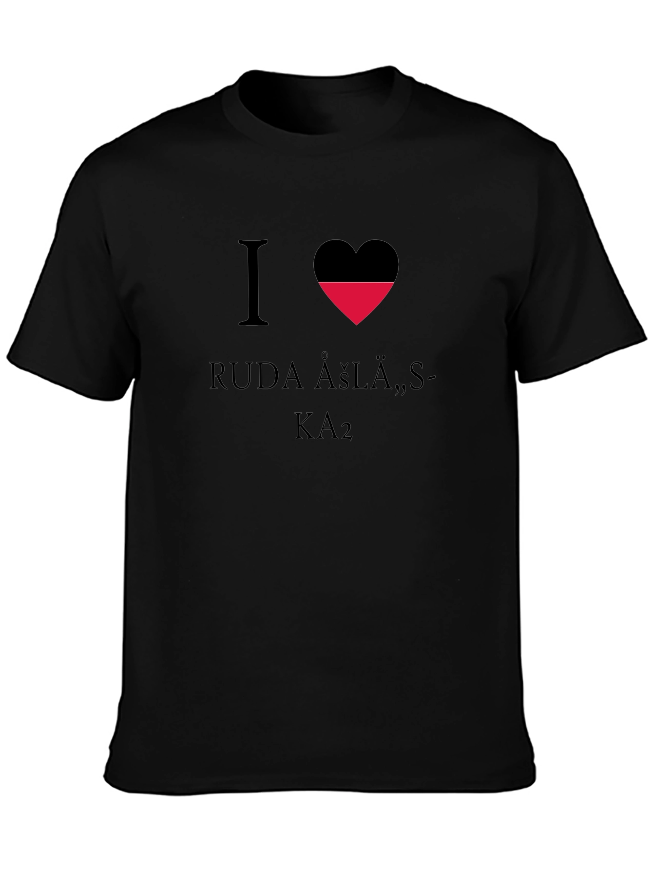 I Heart Ruda Asla Black T-Shirt