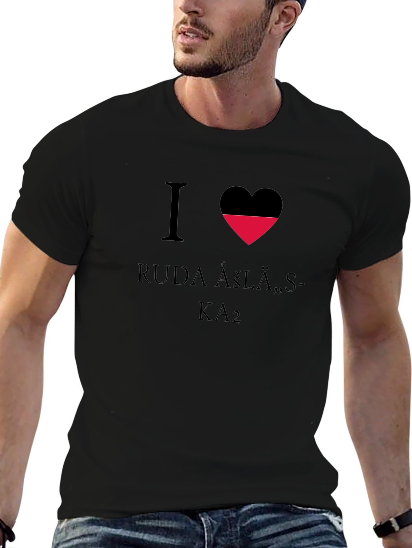 I Heart Ruda Asla Black T-Shirt