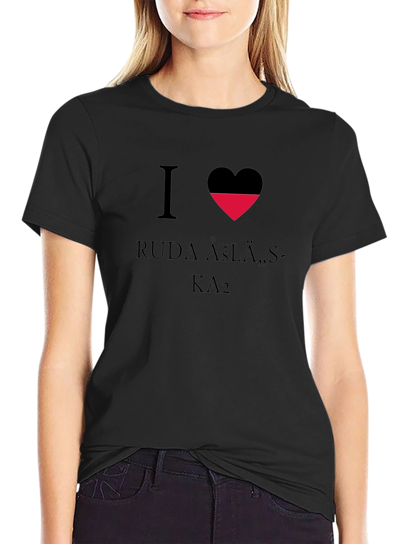 I Heart Ruda Asla Black T-Shirt