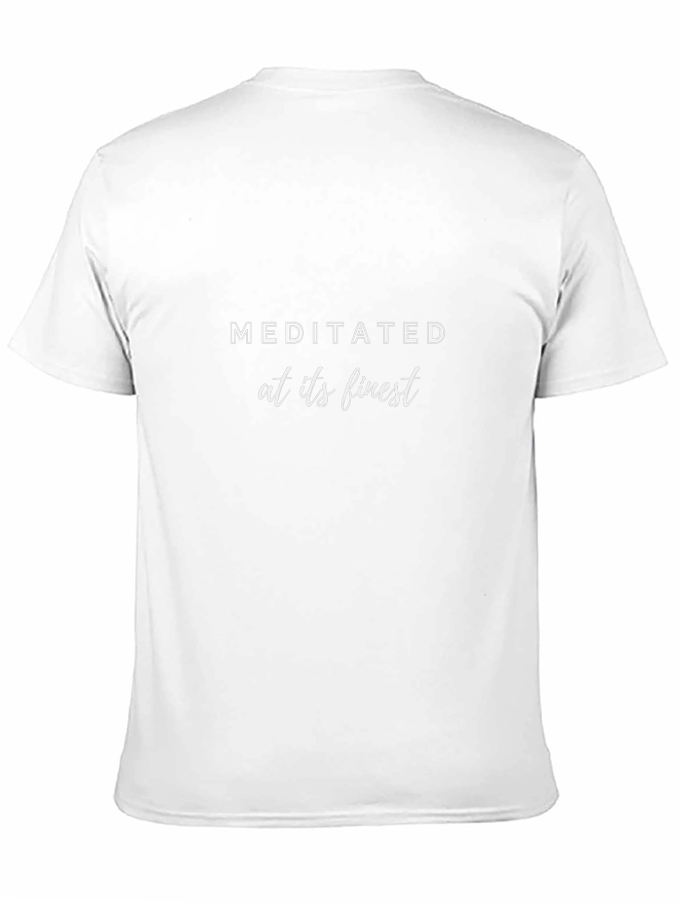 Meditated At Its Finest Black Graphic Tee