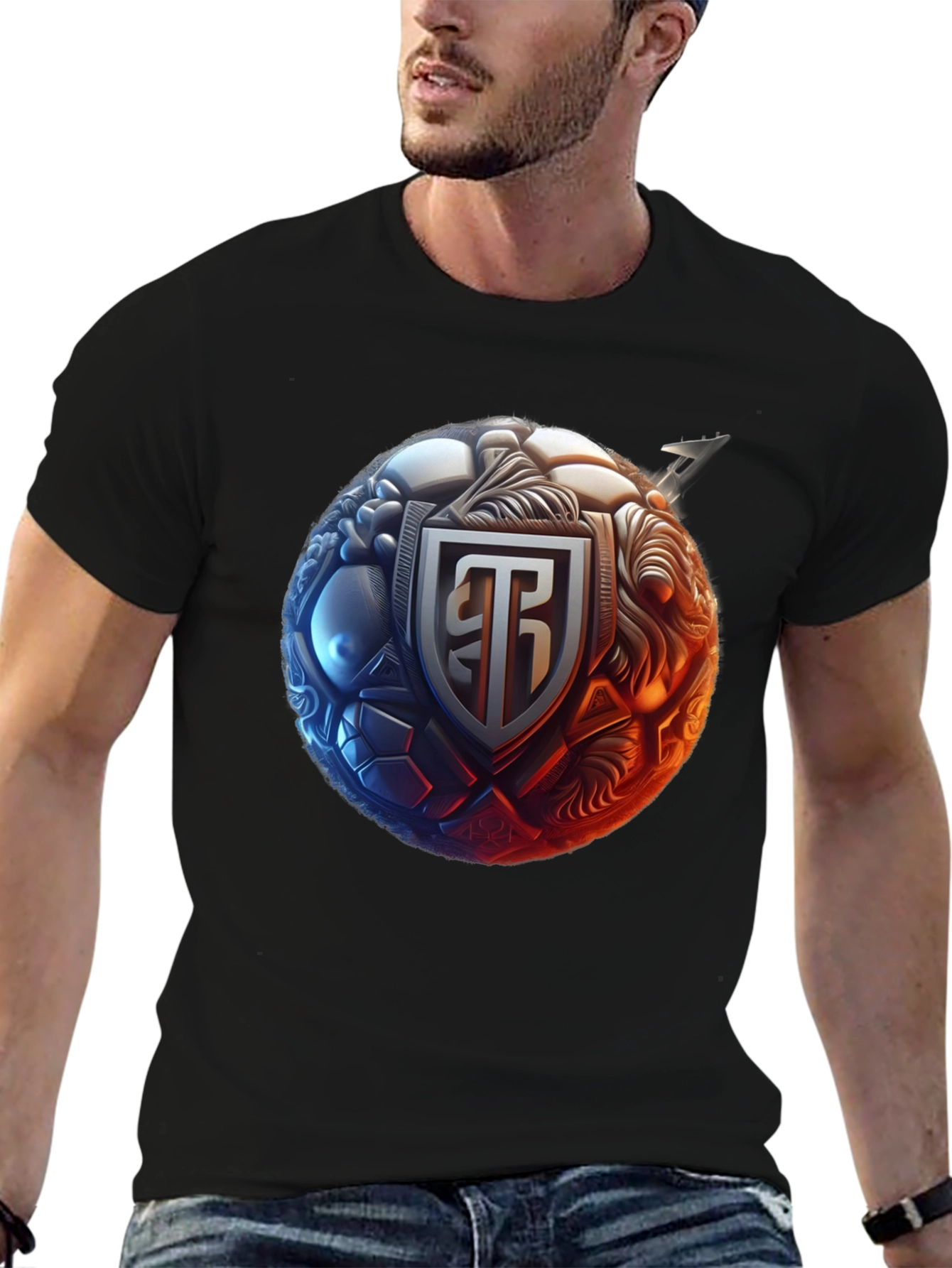 Graphic Tee - Ornate Emblem Design