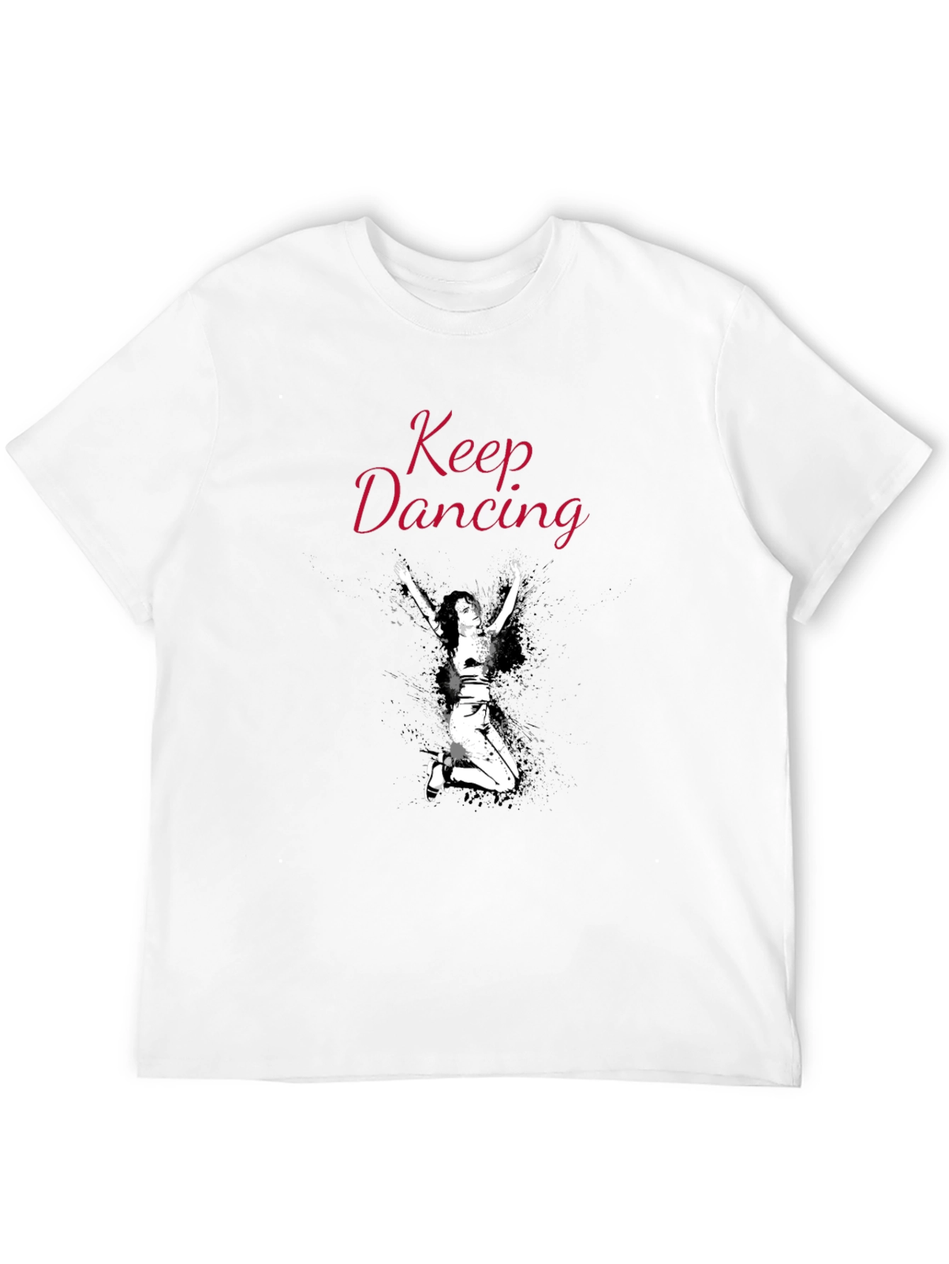 Keep Dancing Graphic Black T-Shirt