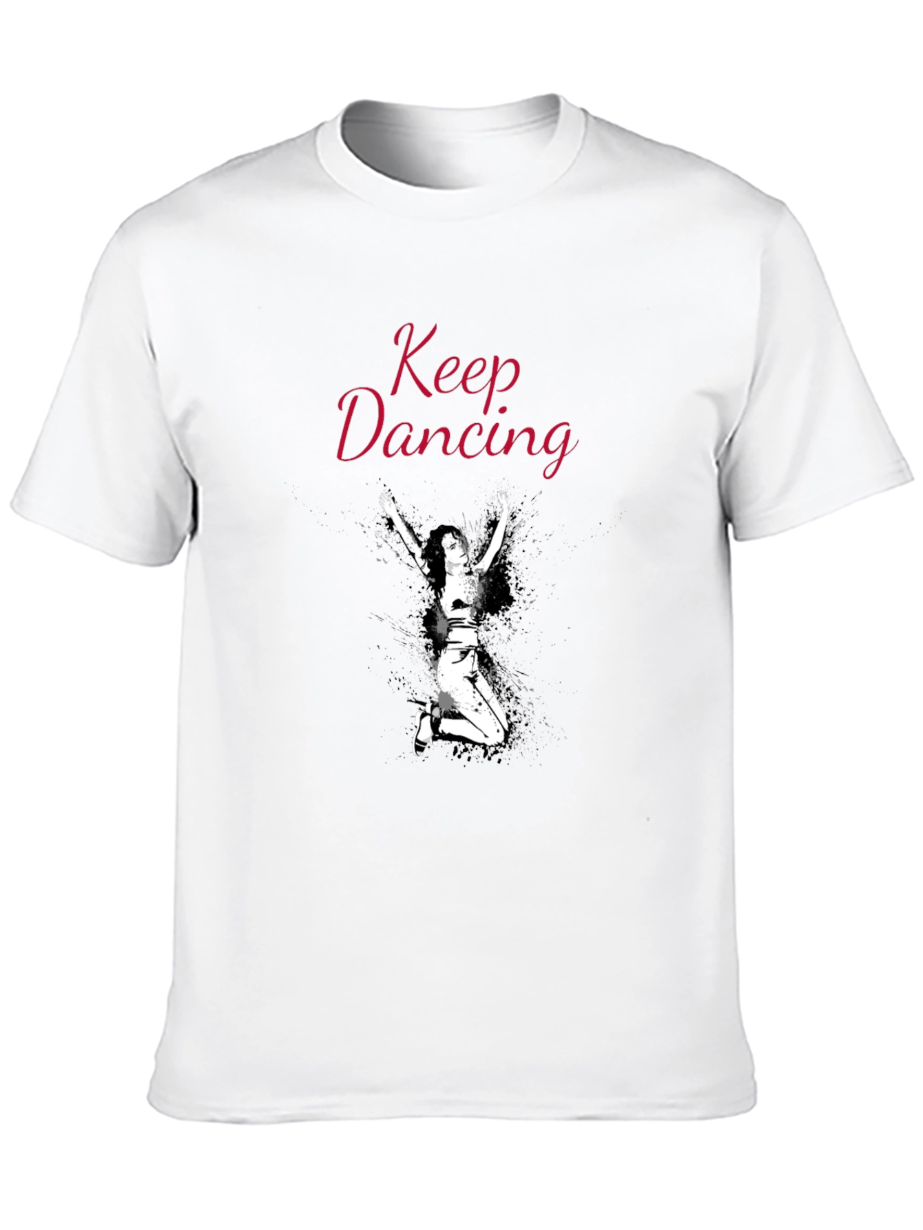 Keep Dancing Graphic Black T-Shirt