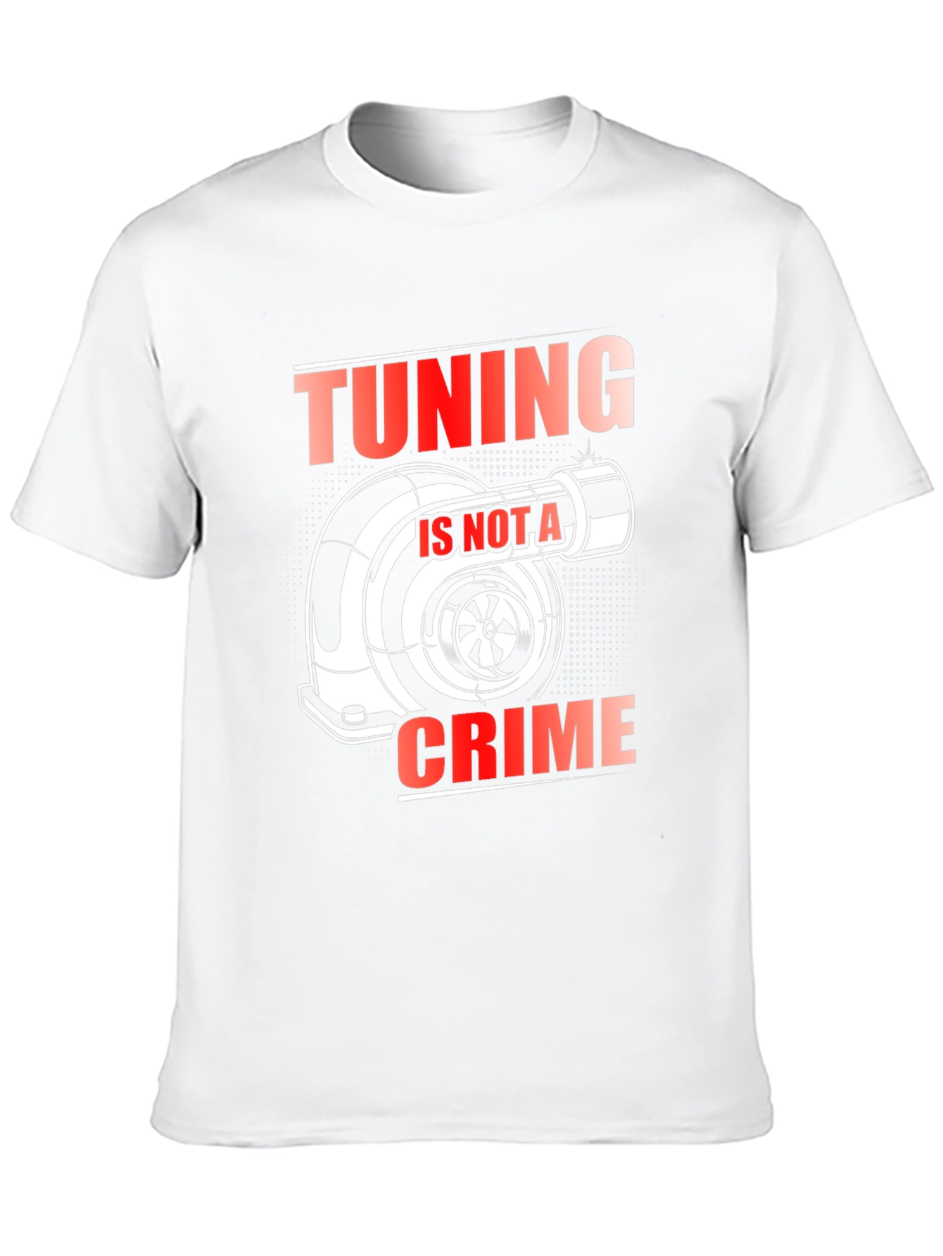 Tuning is Not a Crime Turbo Black T-Shirt
