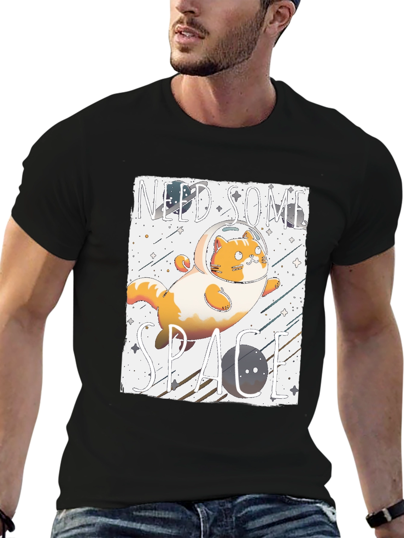 Need Some Space Cat Astronaut T-Shirt
