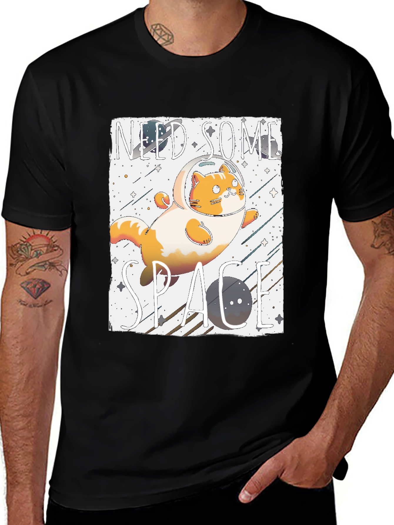 Need Some Space Cat Astronaut T-Shirt