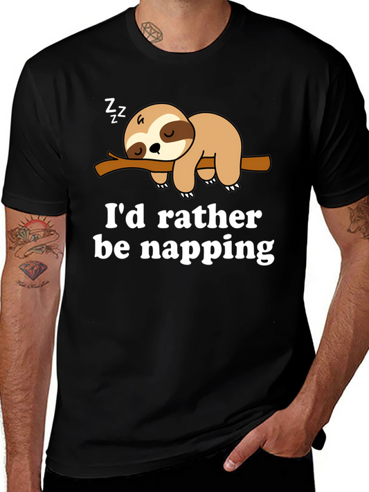 Id Rather Be Napping Sloth Tee