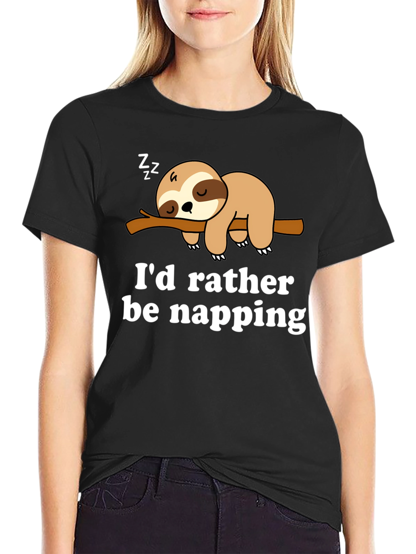 Id Rather Be Napping Sloth Tee