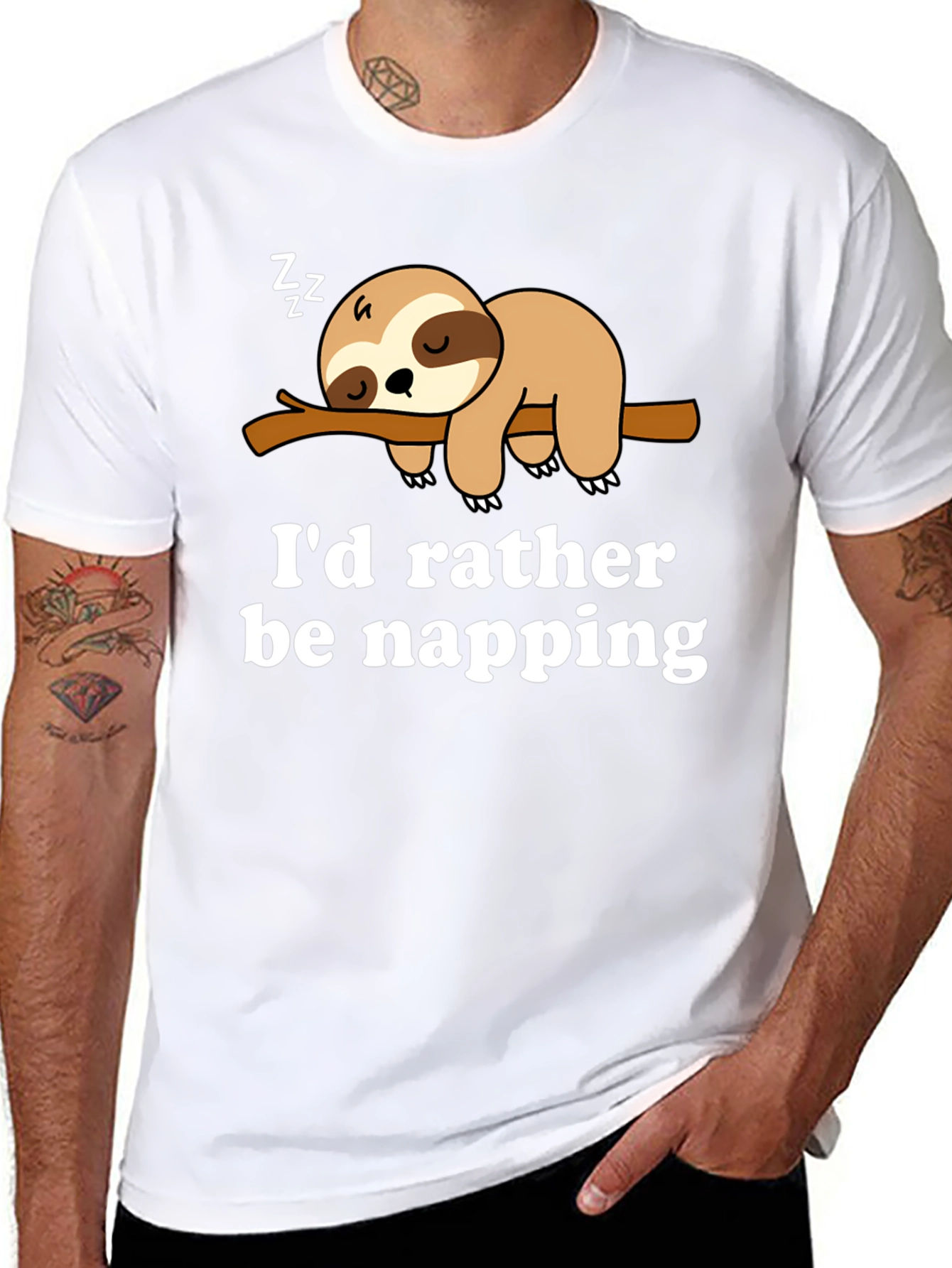 Id Rather Be Napping Sloth Tee