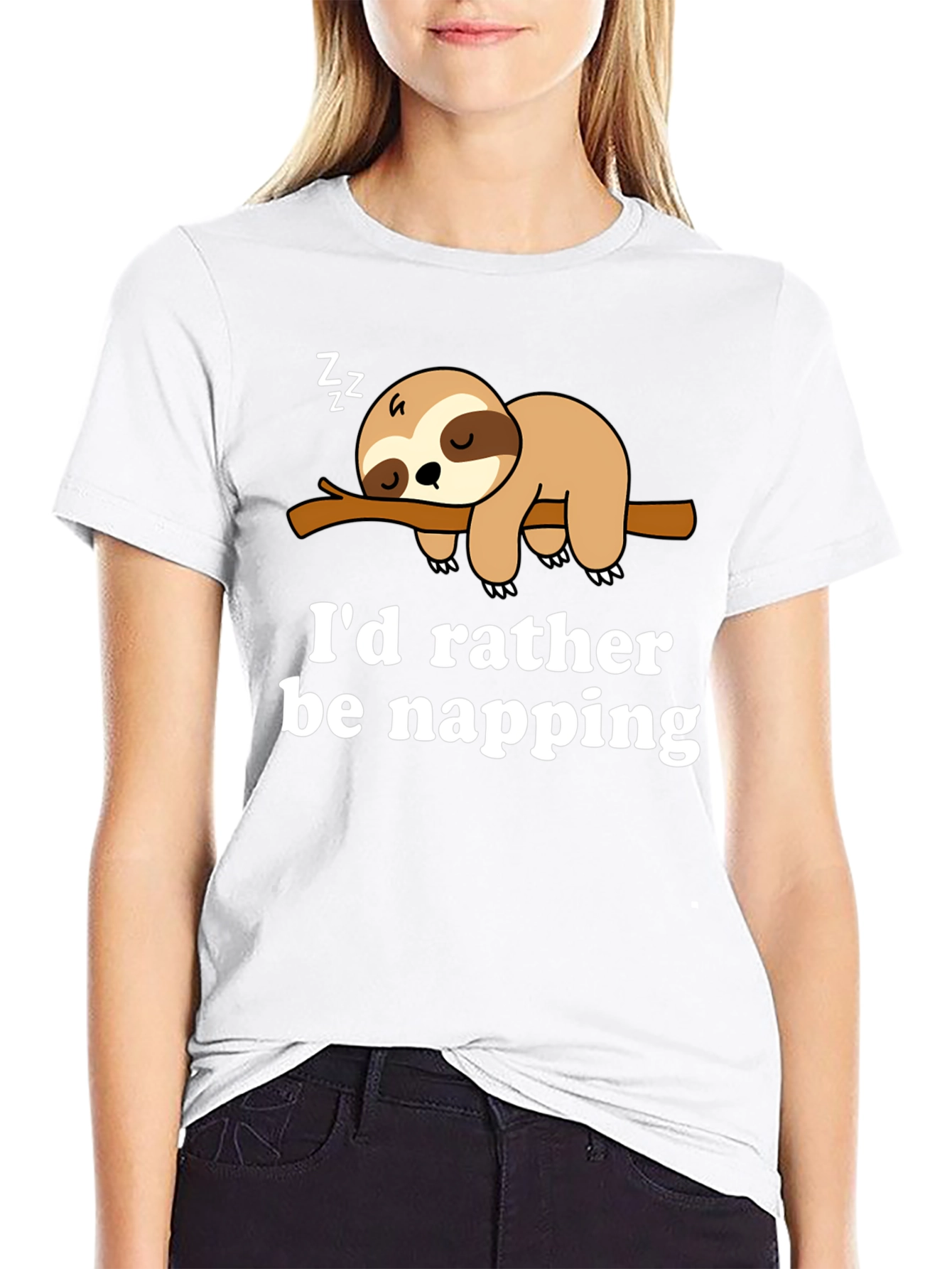 Id Rather Be Napping Sloth Tee