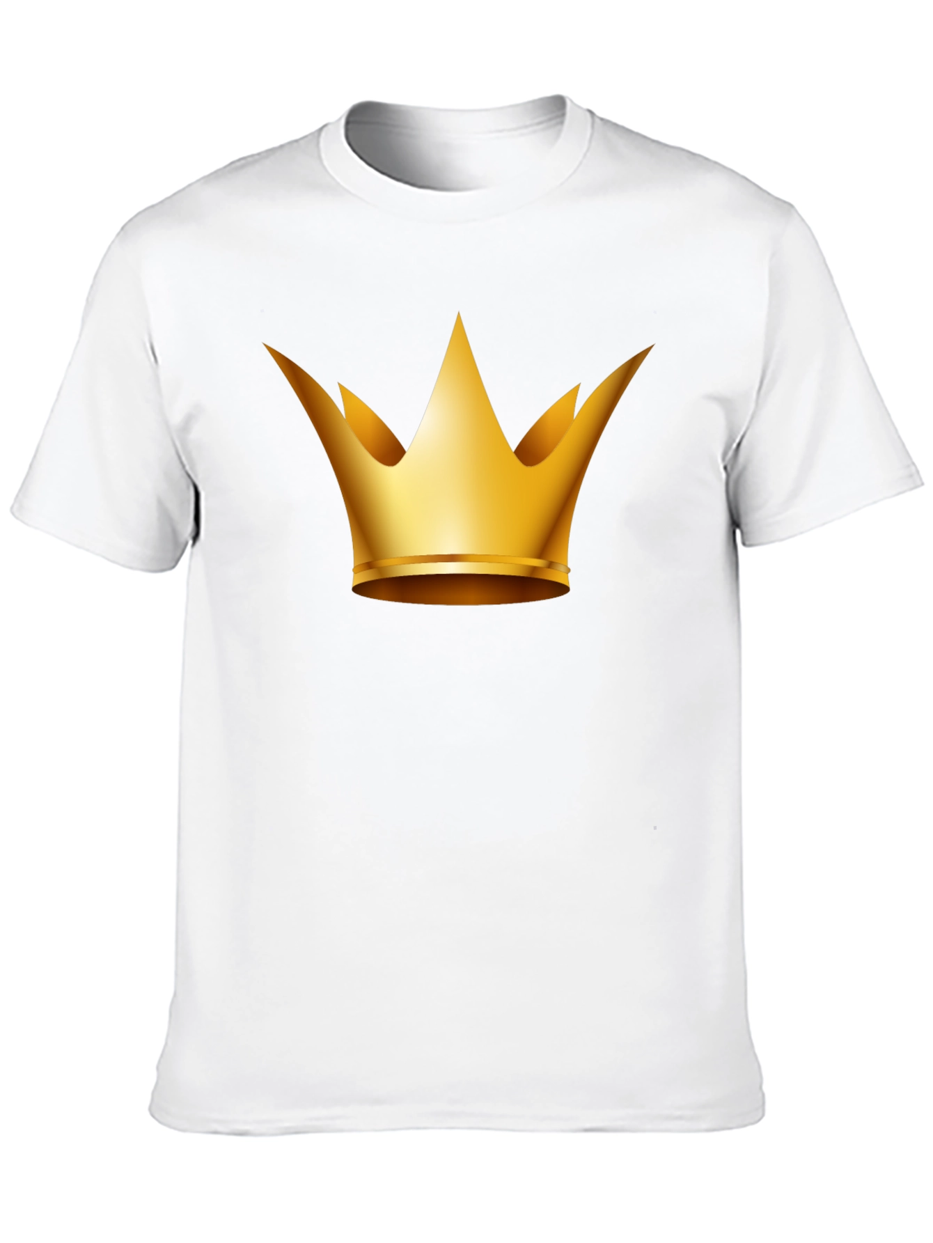 Golden Crown Graphic Tee - Stylish Black T-Shirt