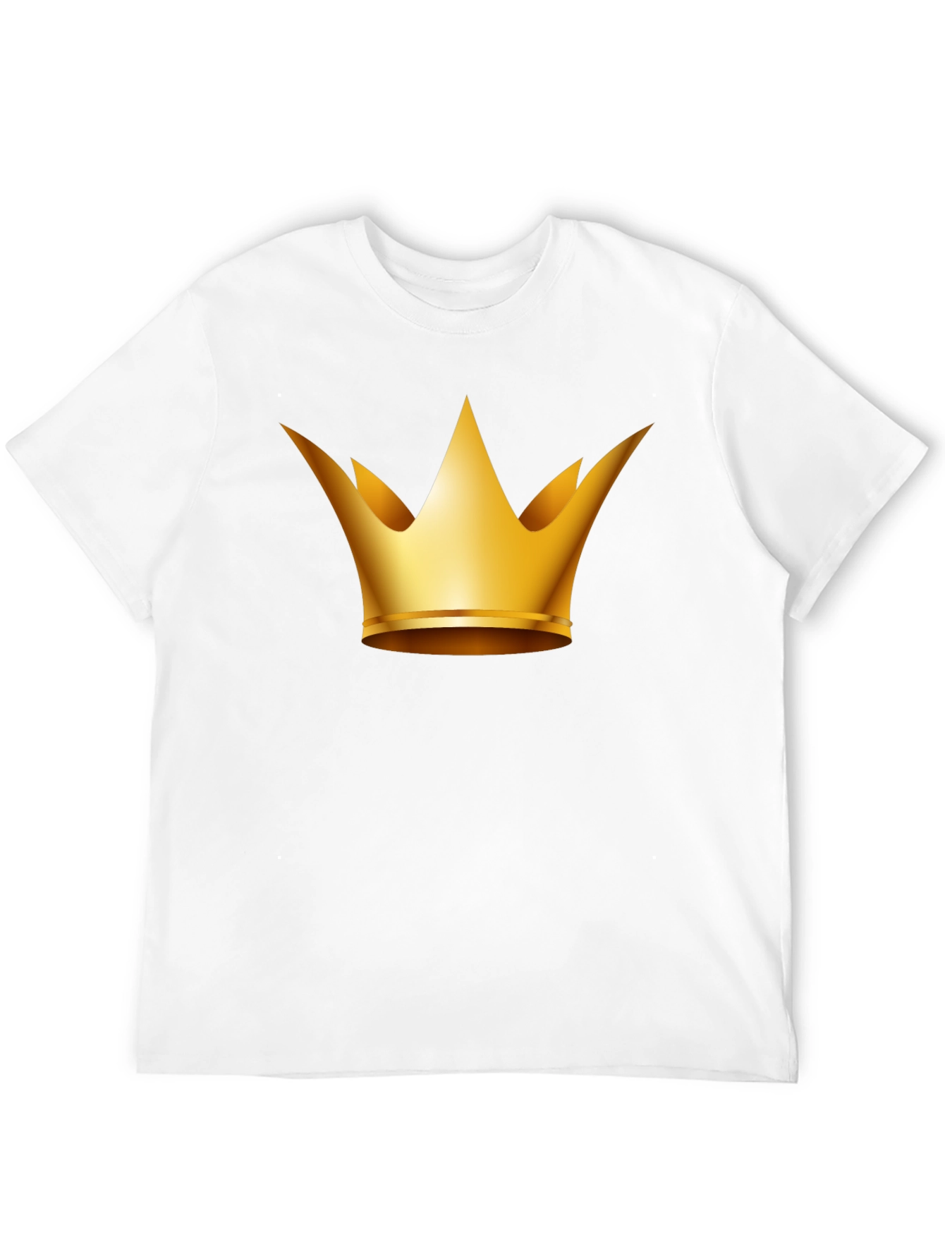 Golden Crown Graphic Tee - Stylish Black T-Shirt