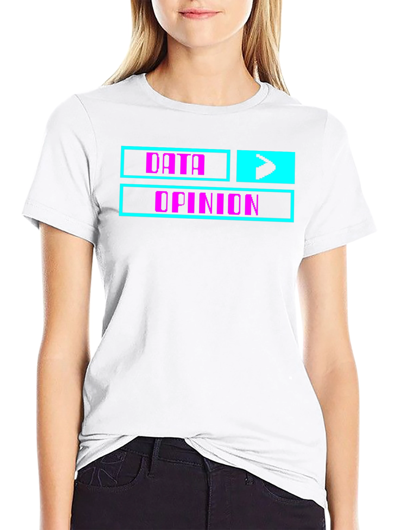 Data Over Opinion Graphic Tee