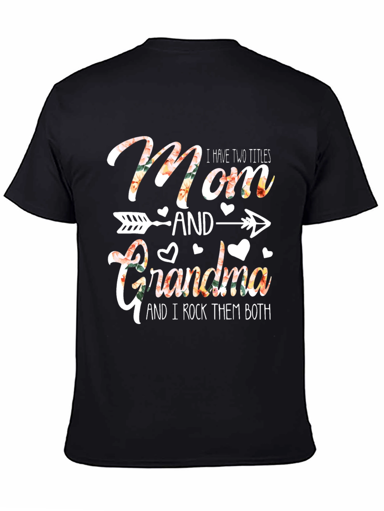 Mom & Grandma T-Shirt - Floral Design