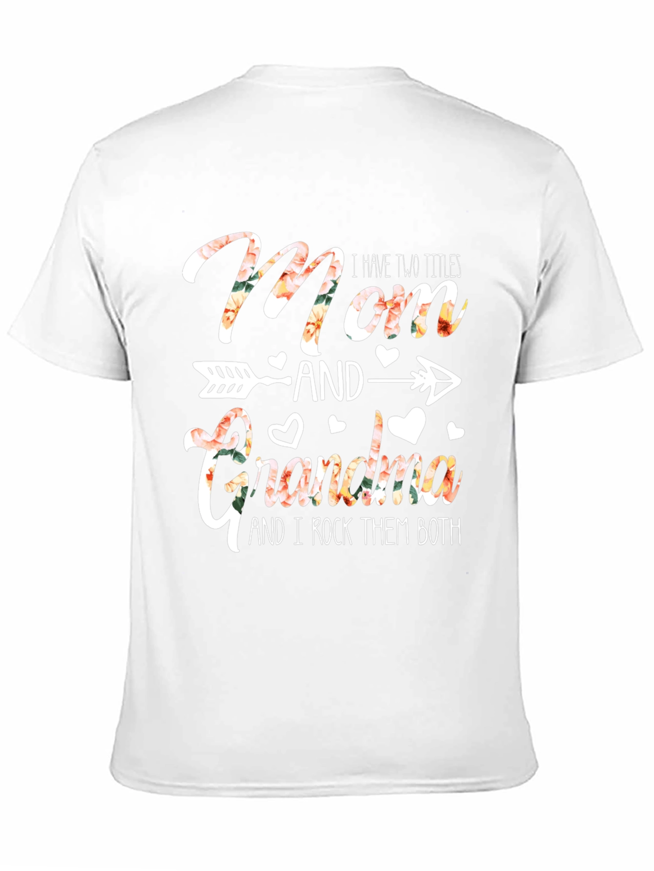 Mom & Grandma T-Shirt - Floral Design