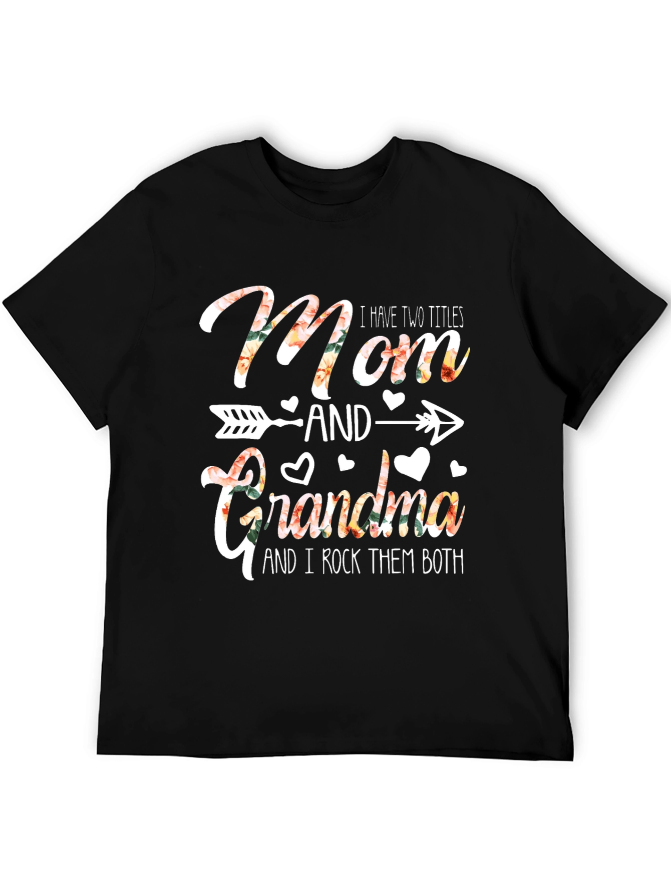 Mom & Grandma T-Shirt - Floral Design