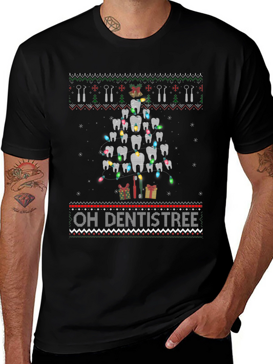 Oh Dentistree Funny Christmas T-Shirt