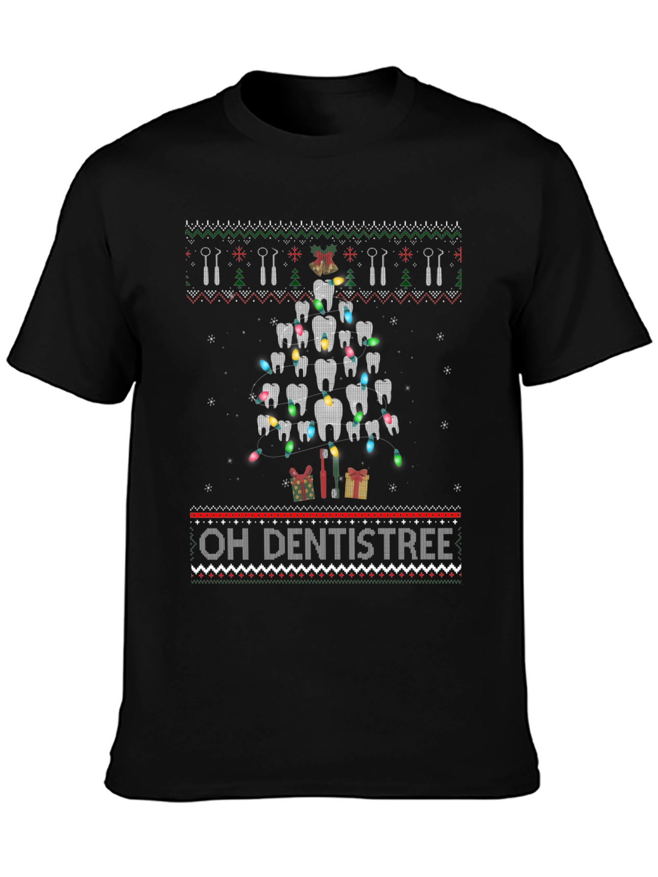 Oh Dentistree Funny Christmas T-Shirt