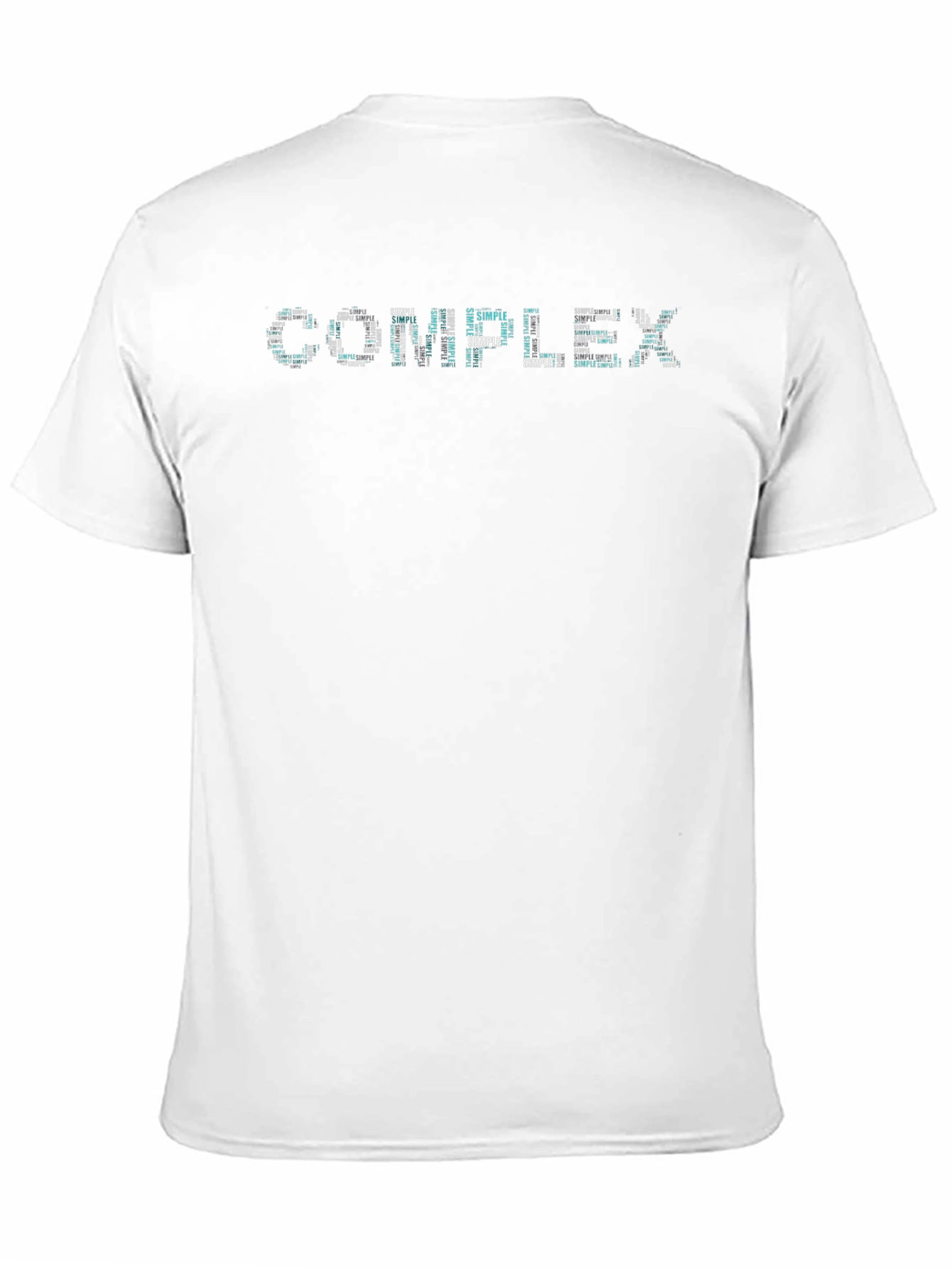 Complex & Simple Word Art Black T-Shirt