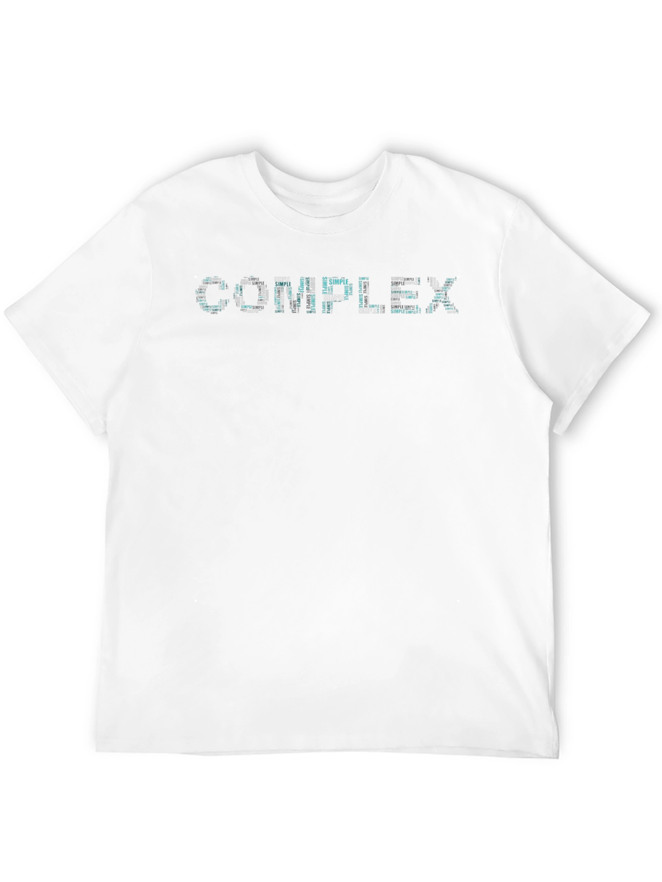 Complex & Simple Word Art Black T-Shirt