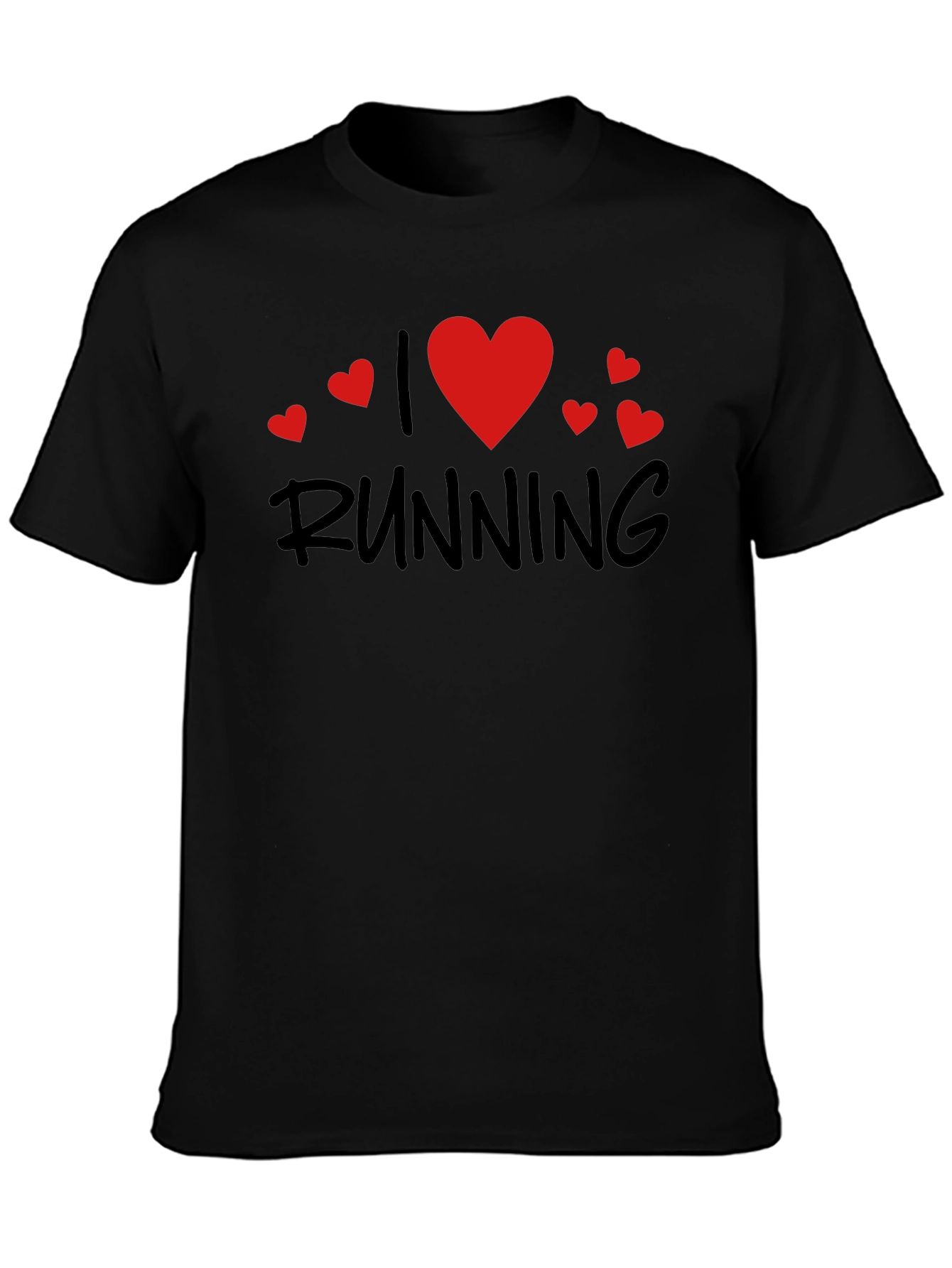 I Love Running Black T-Shirt