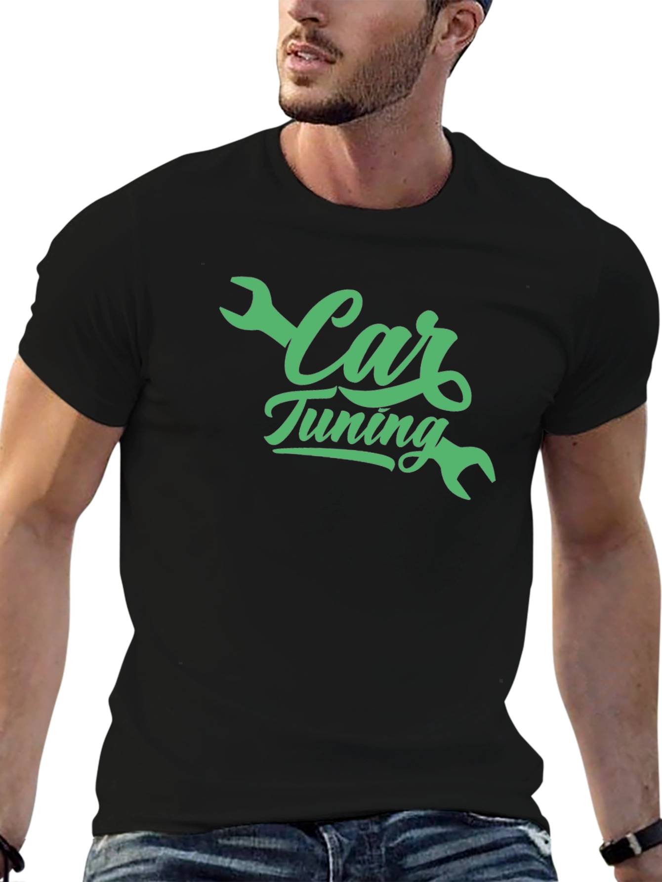 Car Tuning Graphic Tee - Black