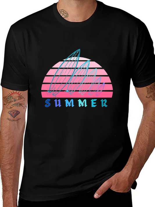 Retro Summer Surfboard T-Shirt