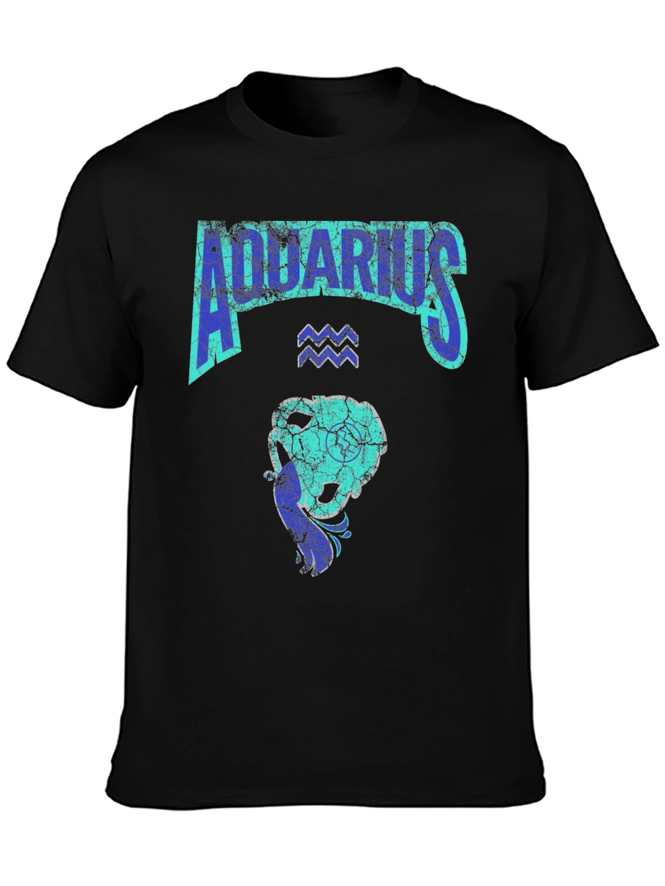 Aquarius Zodiac Sign Graphic T-Shirt