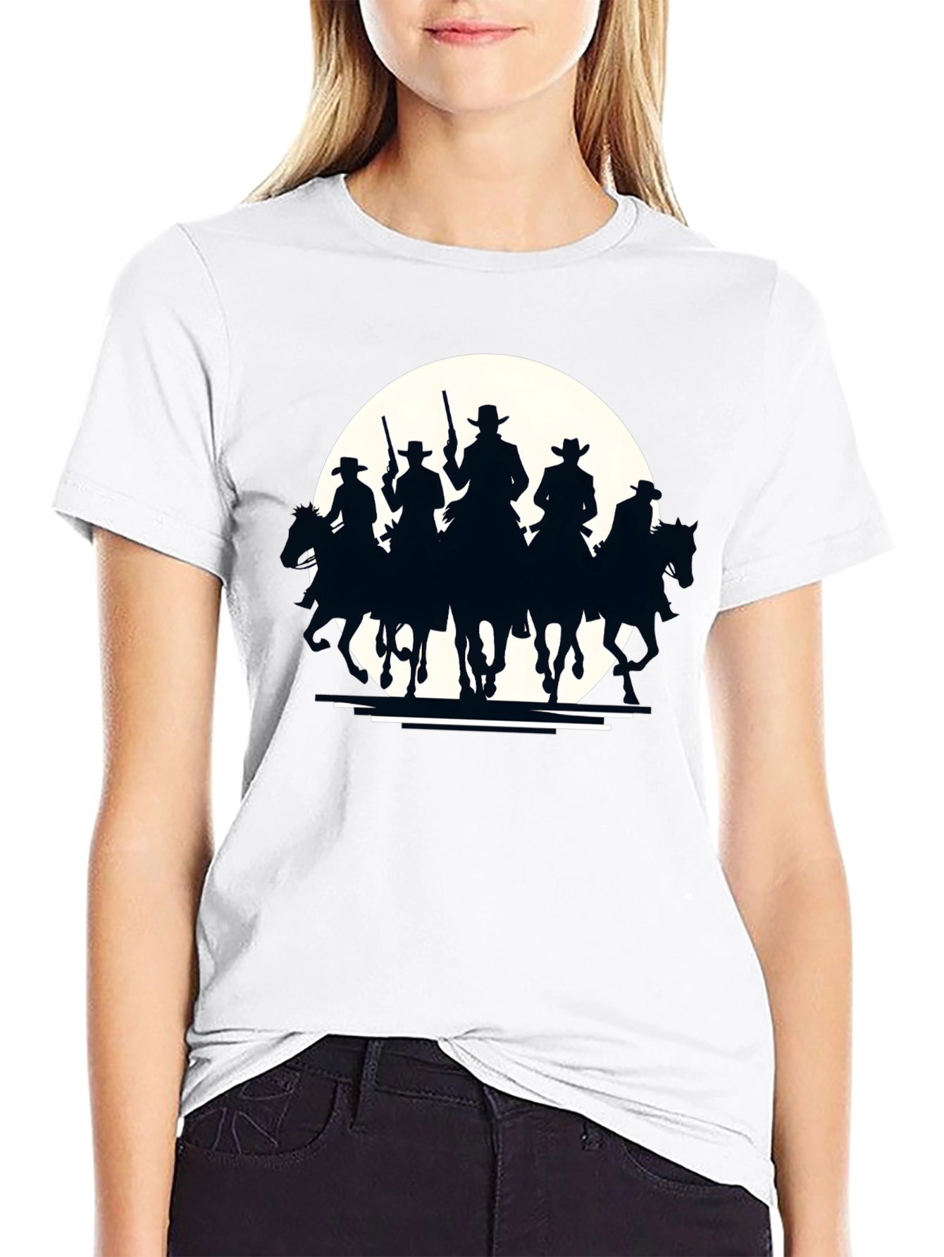 Western Riders Black T-Shirt