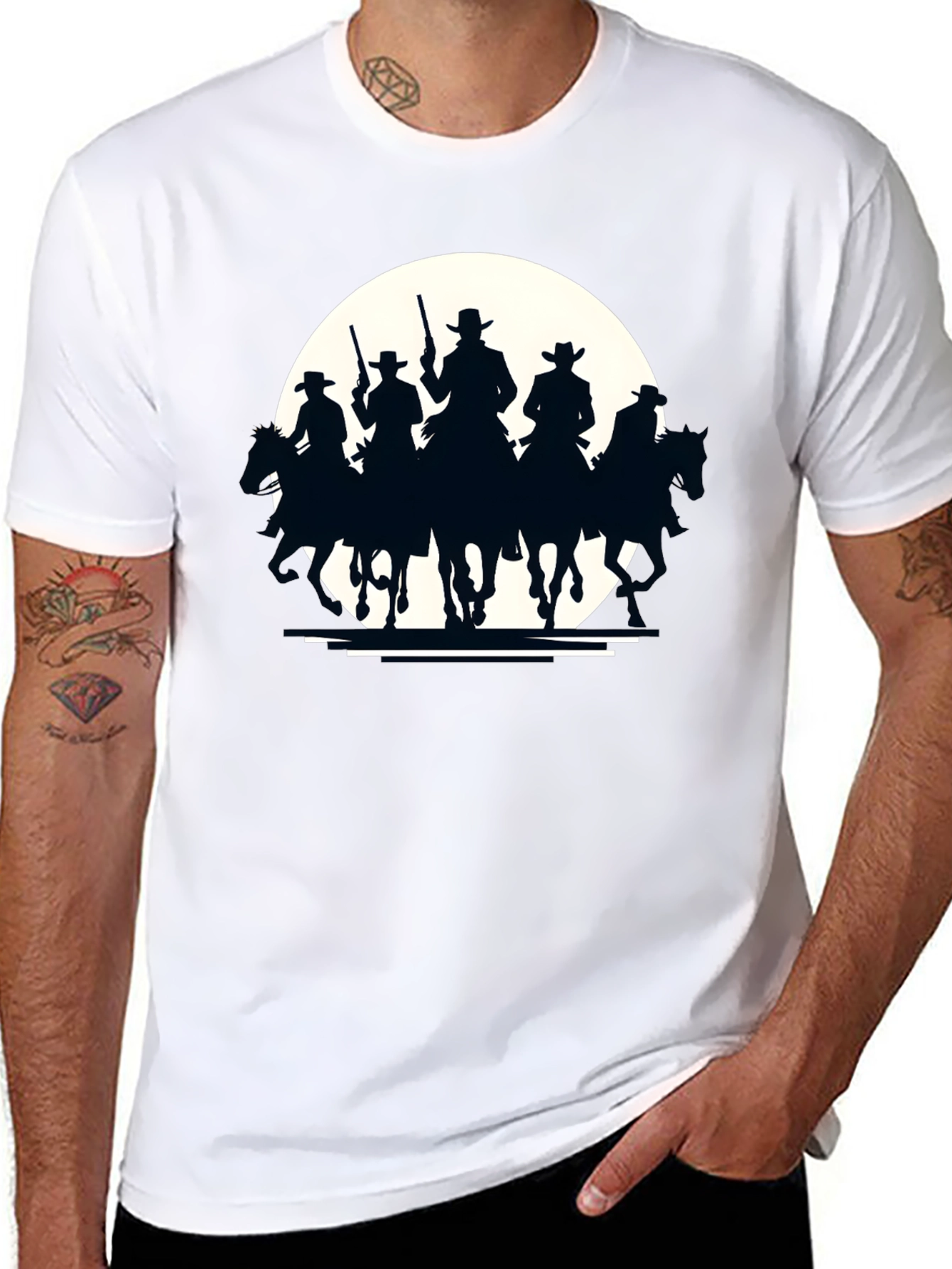Western Riders Black T-Shirt