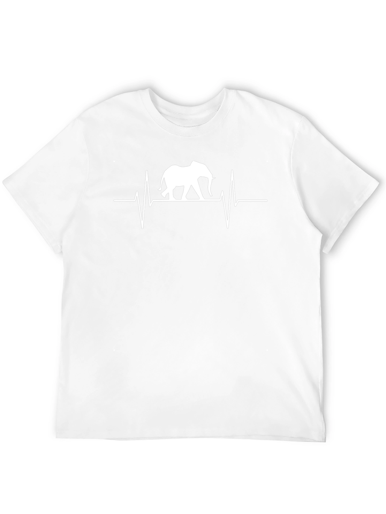 Elephant Heartbeat Graphic Tee - Black