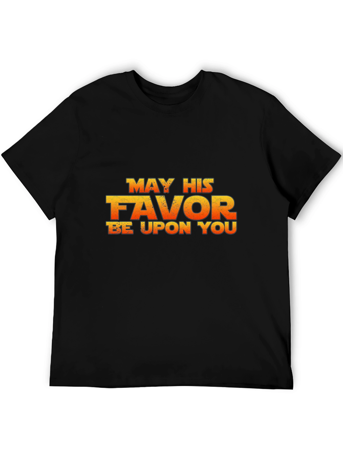 May His Favor Be Upon You Black T-Shirt