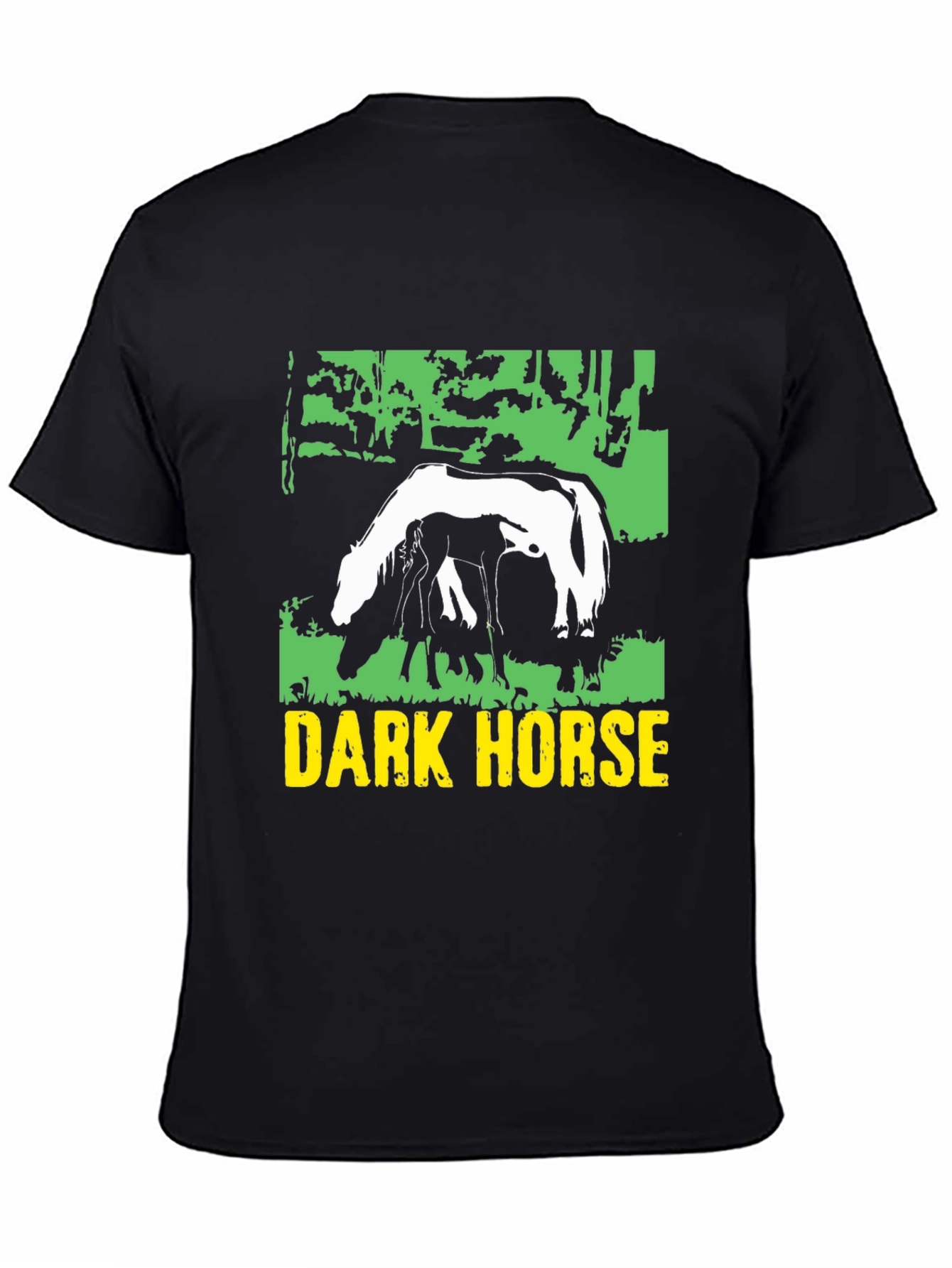Dark Horse Graphic Tee - Black Cotton Blend