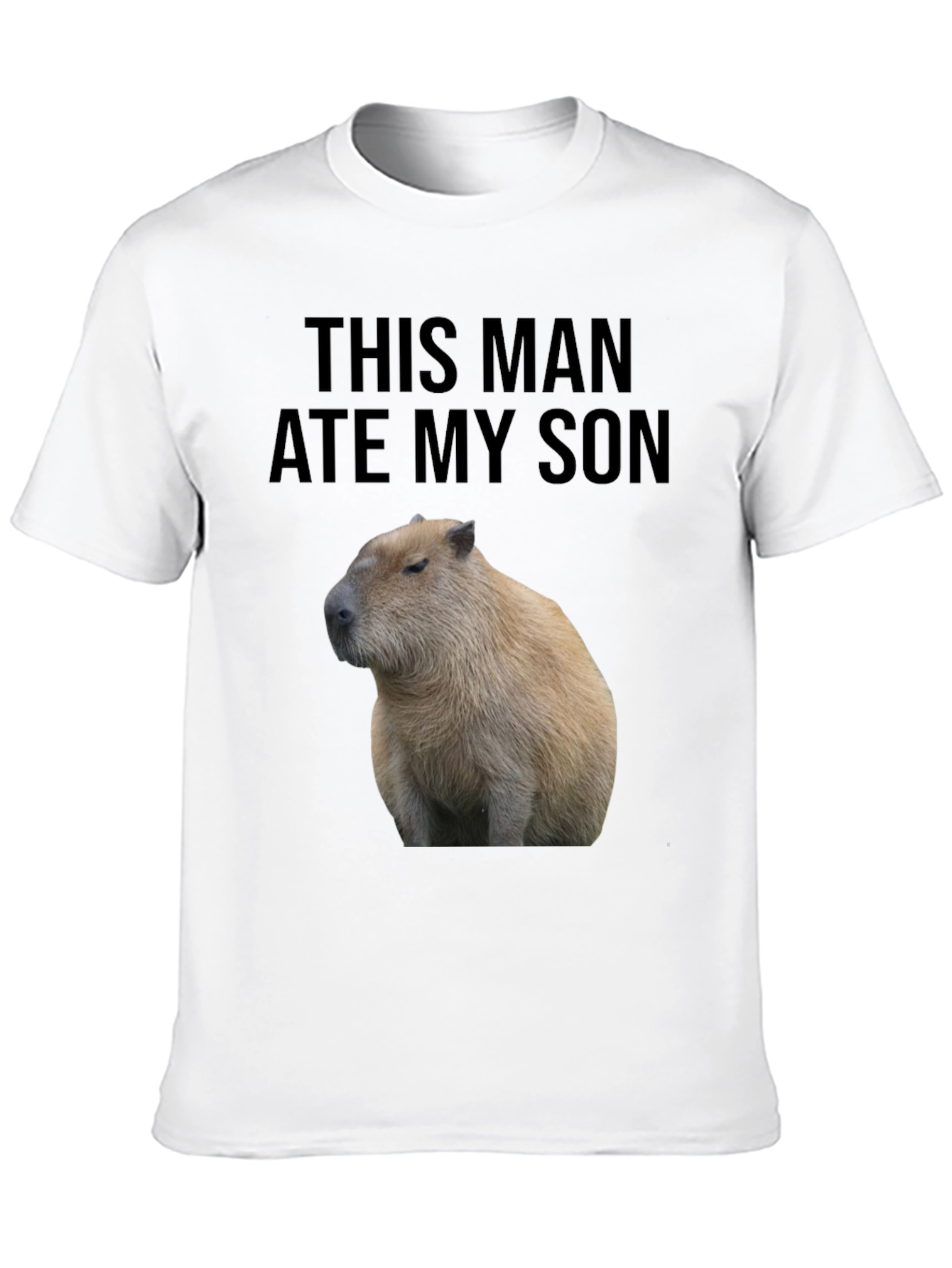 This Man Ate My Son Capybara Graphic Tee