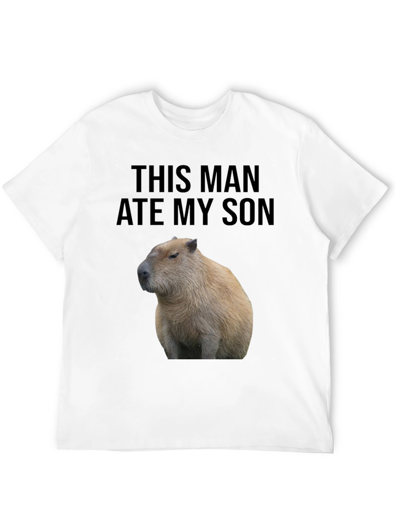 This Man Ate My Son Capybara Graphic Tee