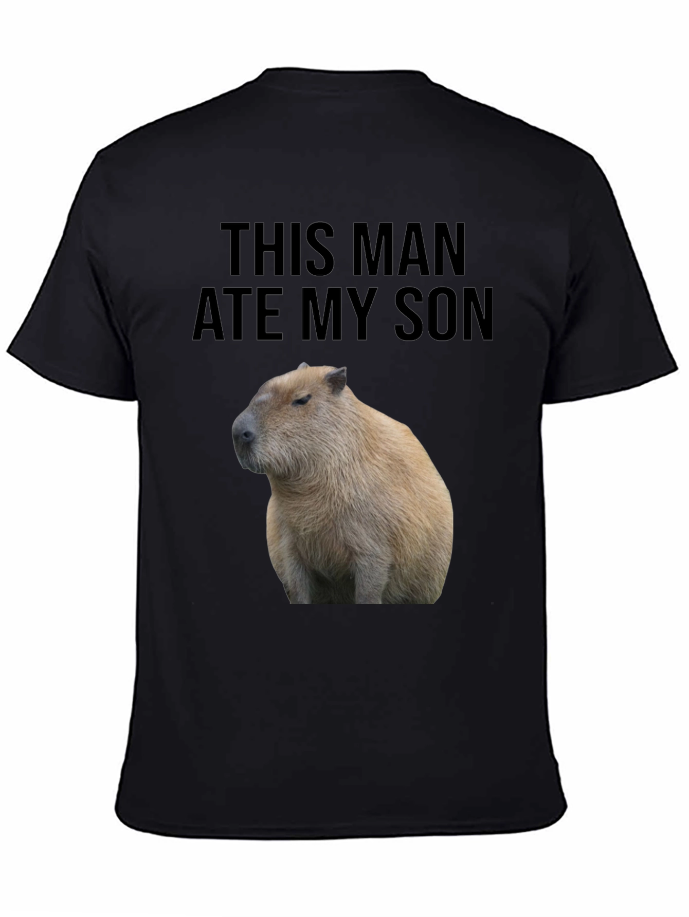 This Man Ate My Son Capybara Graphic Tee