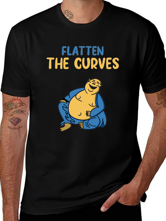 Flatten The Curves Buddha T-Shirt