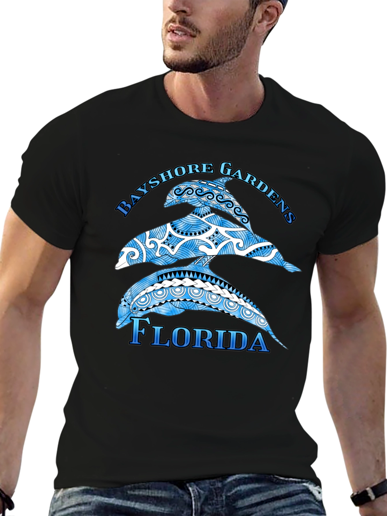 Bayshore Gardens Florida Dolphin T-Shirt