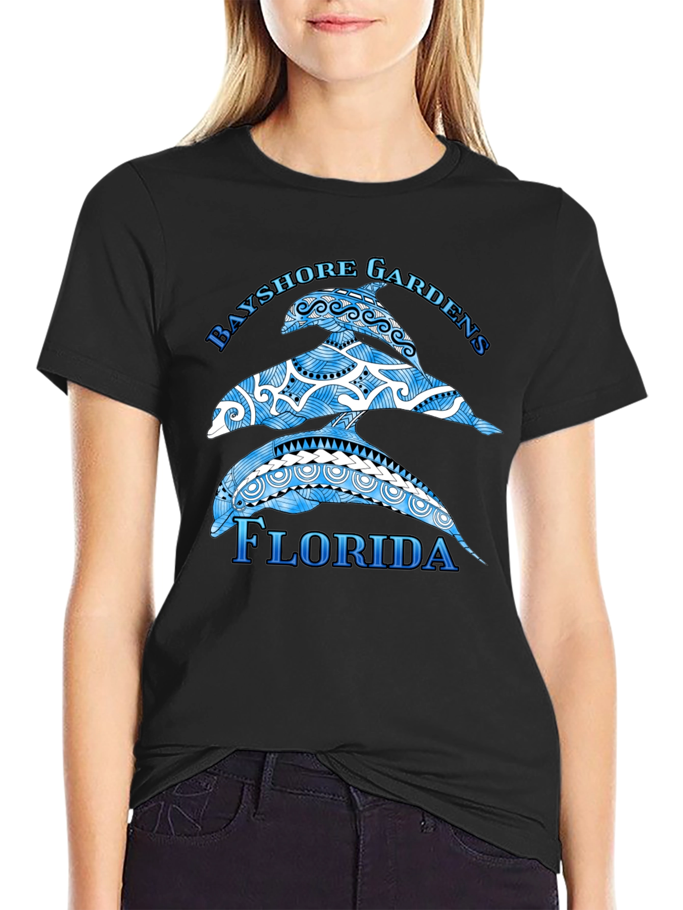 Bayshore Gardens Florida Dolphin T-Shirt