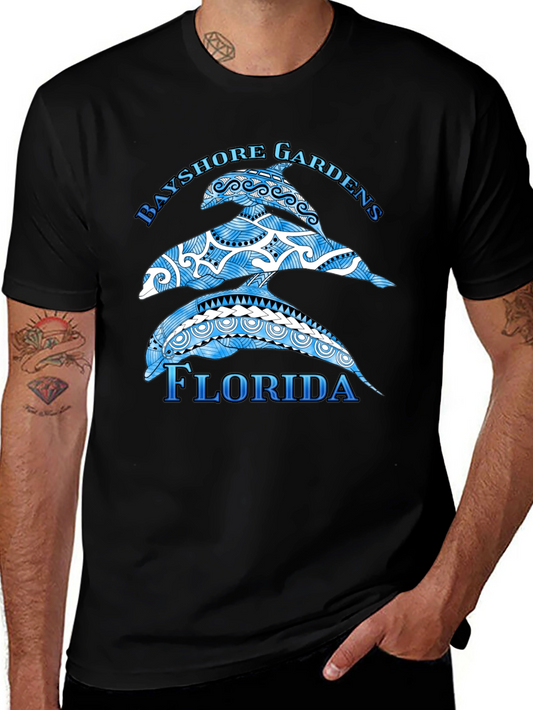 Bayshore Gardens Florida Dolphin T-Shirt